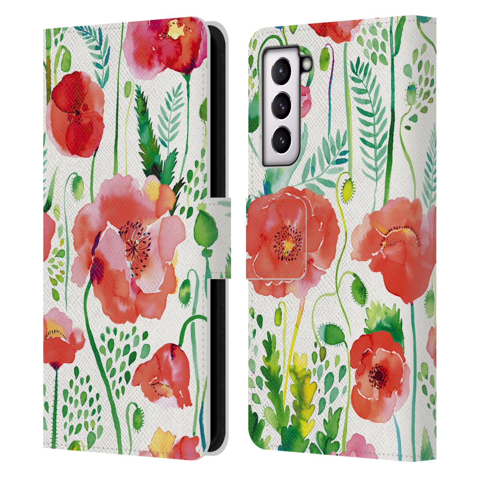 OFFICIAL NINOLA FLORAL LEATHER BOOK WALLET CASE FOR SAMSUNG PHONES 4 - Picture 15 of 21