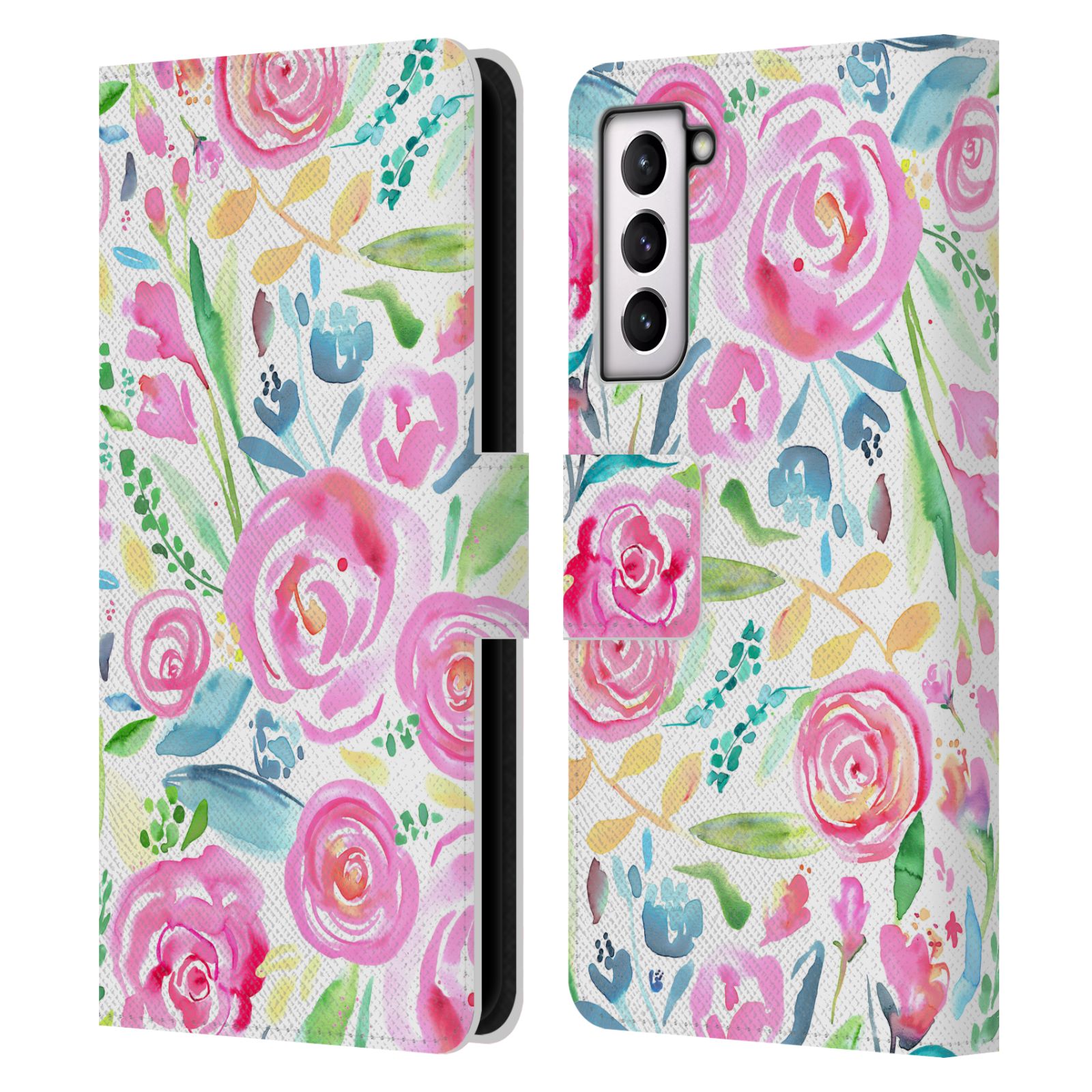 OFFICIAL NINOLA FLORAL LEATHER BOOK WALLET CASE FOR SAMSUNG PHONES 4 - Picture 16 of 21