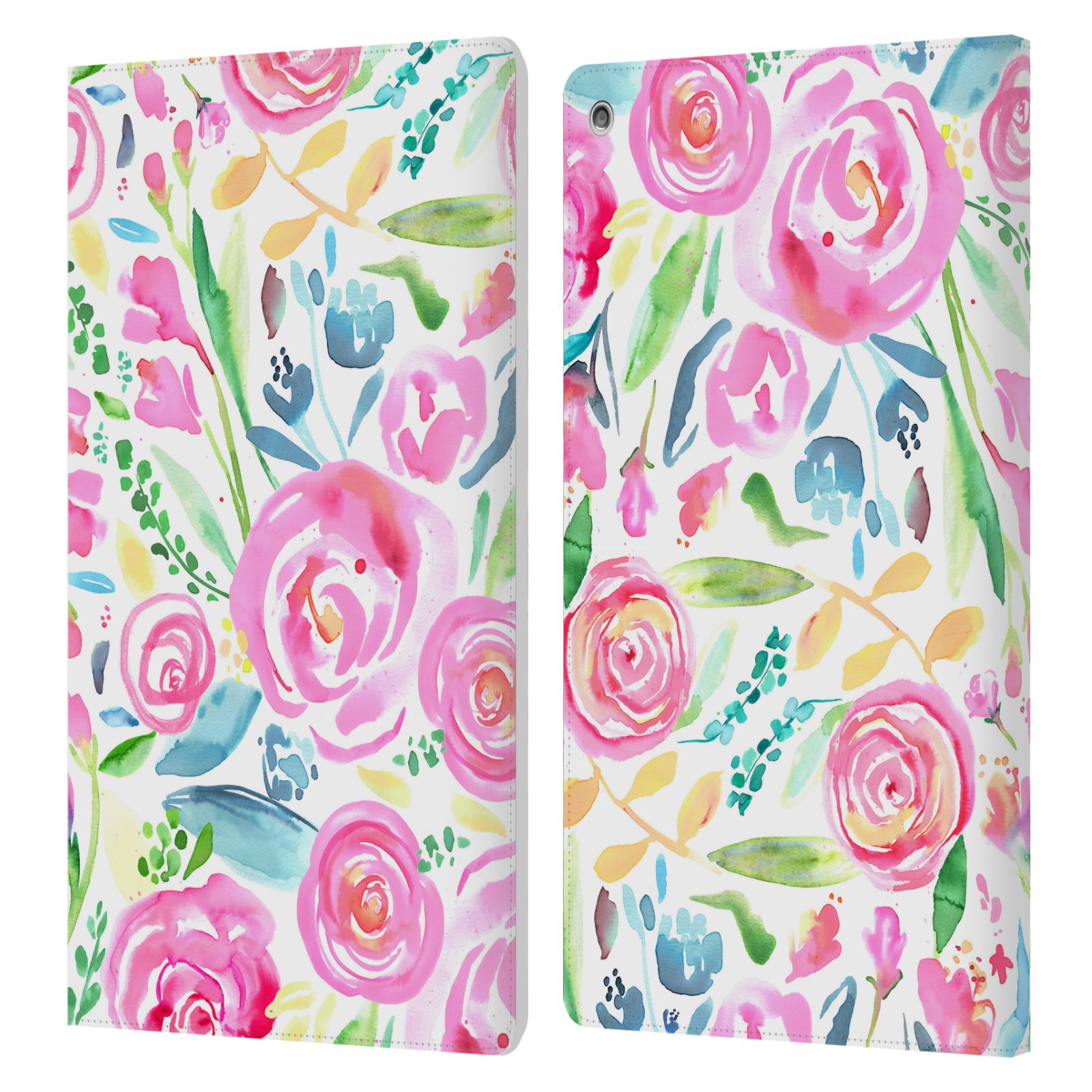 OFFICIAL NINOLA FLORAL LEATHER BOOK WALLET CASE COVER FOR AMAZON FIRE - Picture 16 of 21