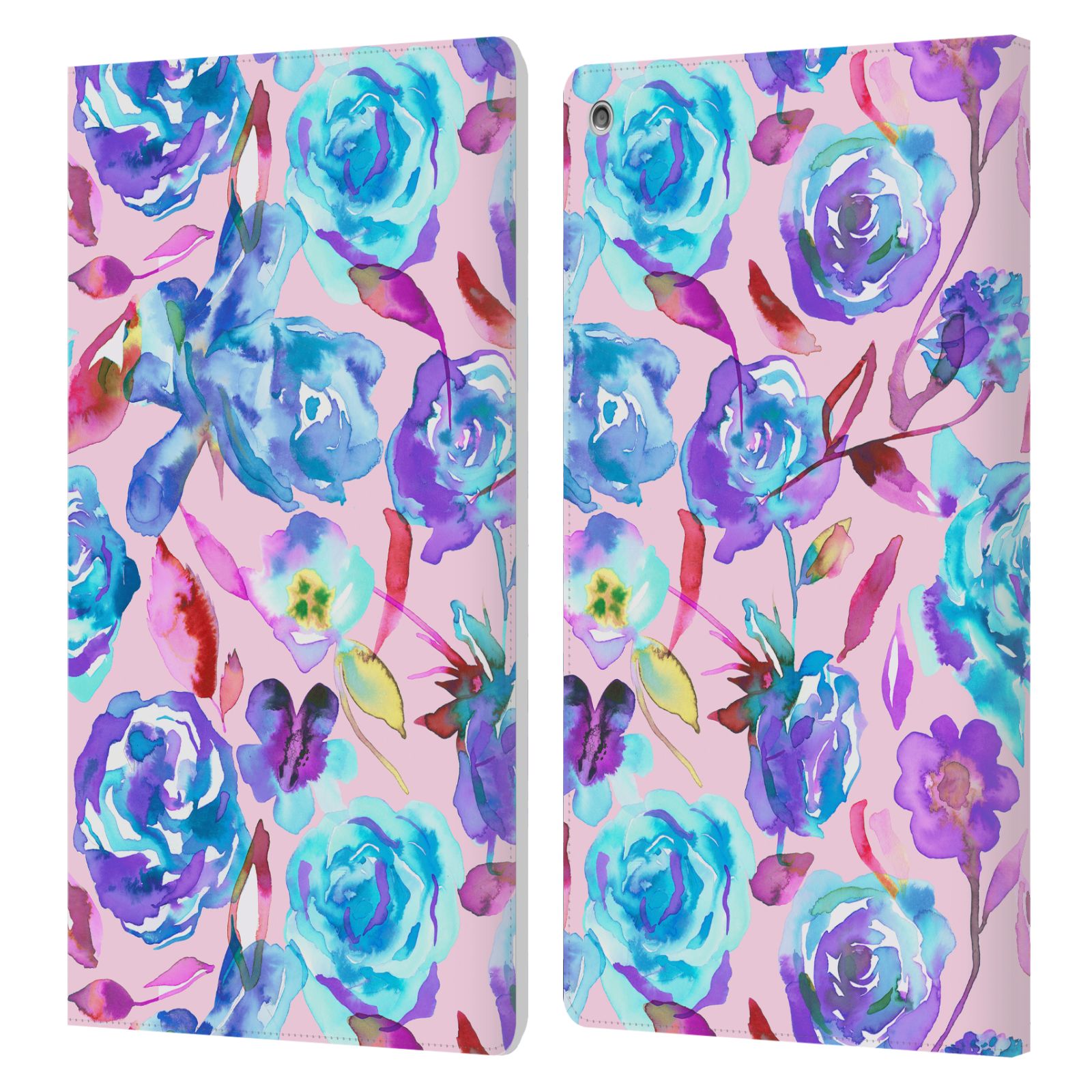OFFICIAL NINOLA FLORAL LEATHER BOOK WALLET CASE COVER FOR AMAZON FIRE - Picture 20 of 21