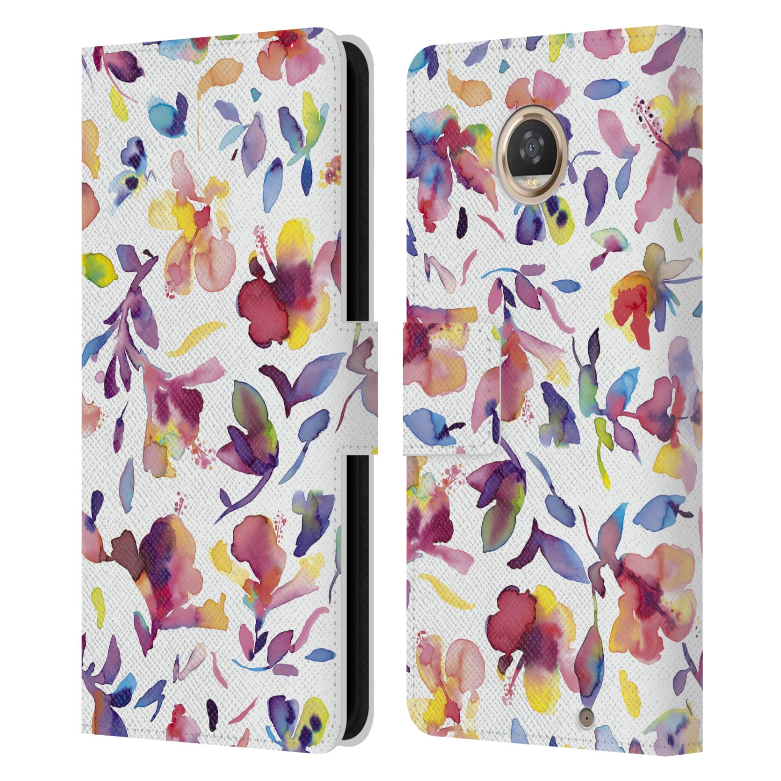 OFFICIAL NINOLA FLORAL LEATHER BOOK WALLET CASE COVER FOR MOTOROLA PHONES 2 - 第 18/18 張圖片