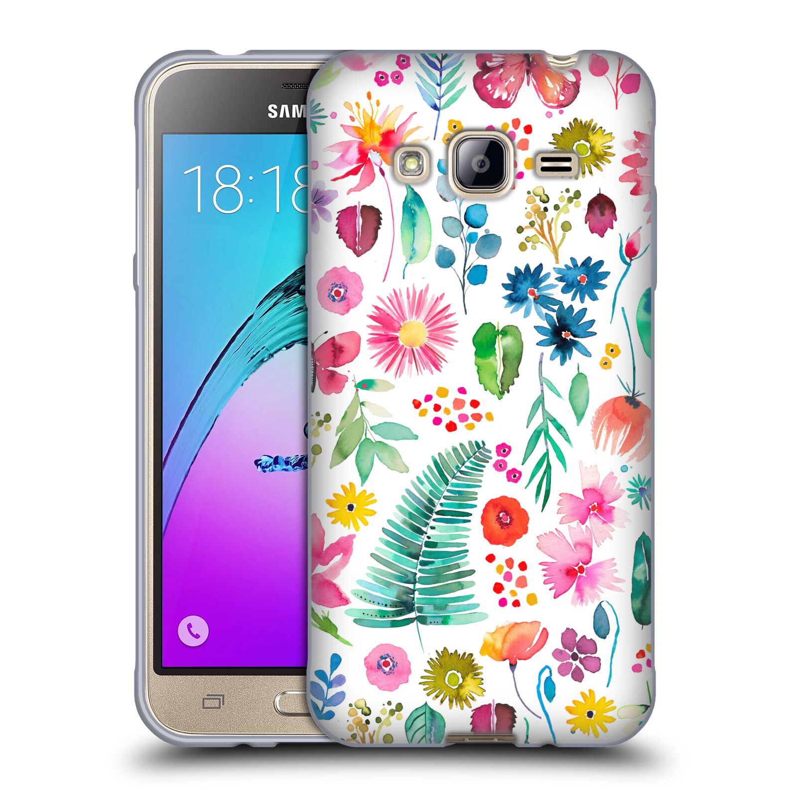ÉTUI OFFICIEL NINOLA FLORAL 2 GEL SOUPLE soldes POUR TÉLÉPHONES SAMSUNG 3