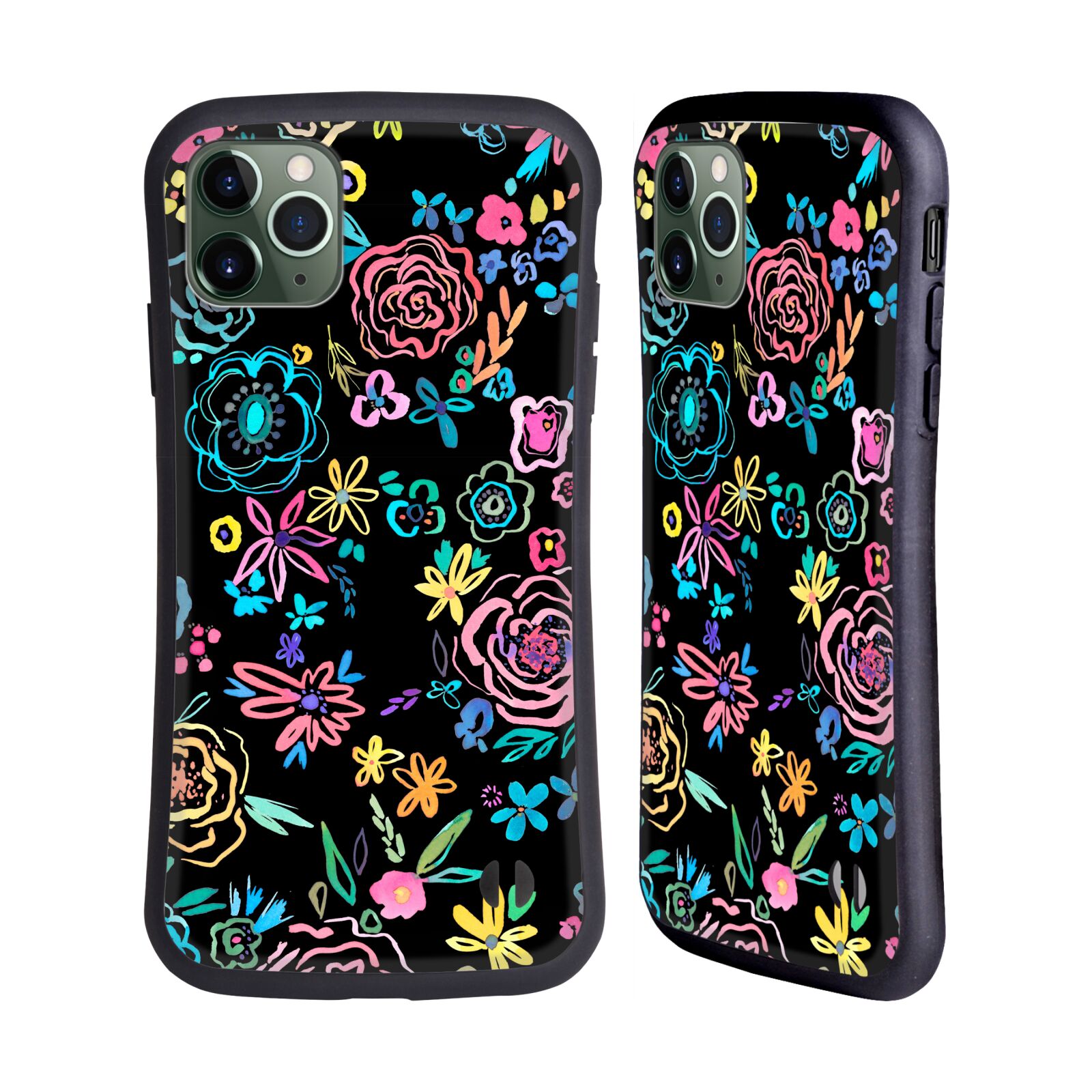 OFFICIAL NINOLA FLORAL ART HYBRID CASE FOR APPLE iPHONES PHONES - Picture 10 of 14
