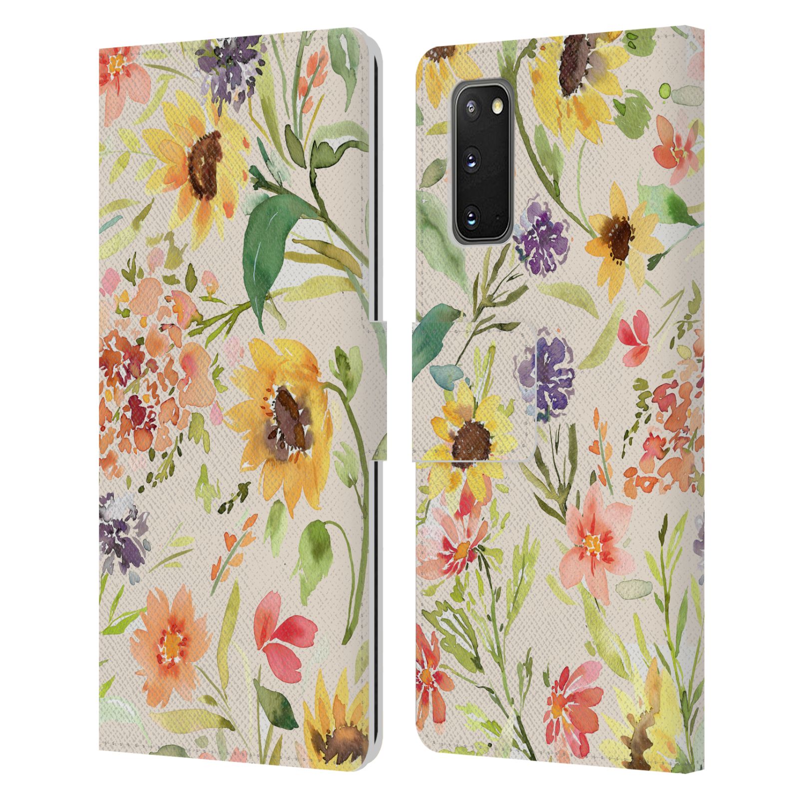 OFFICIAL NINOLA FLOWER PATTERNS LEATHER BOOK WALLET CASE FOR SAMSUNG PHONES 1 - Picture 11 of 13
