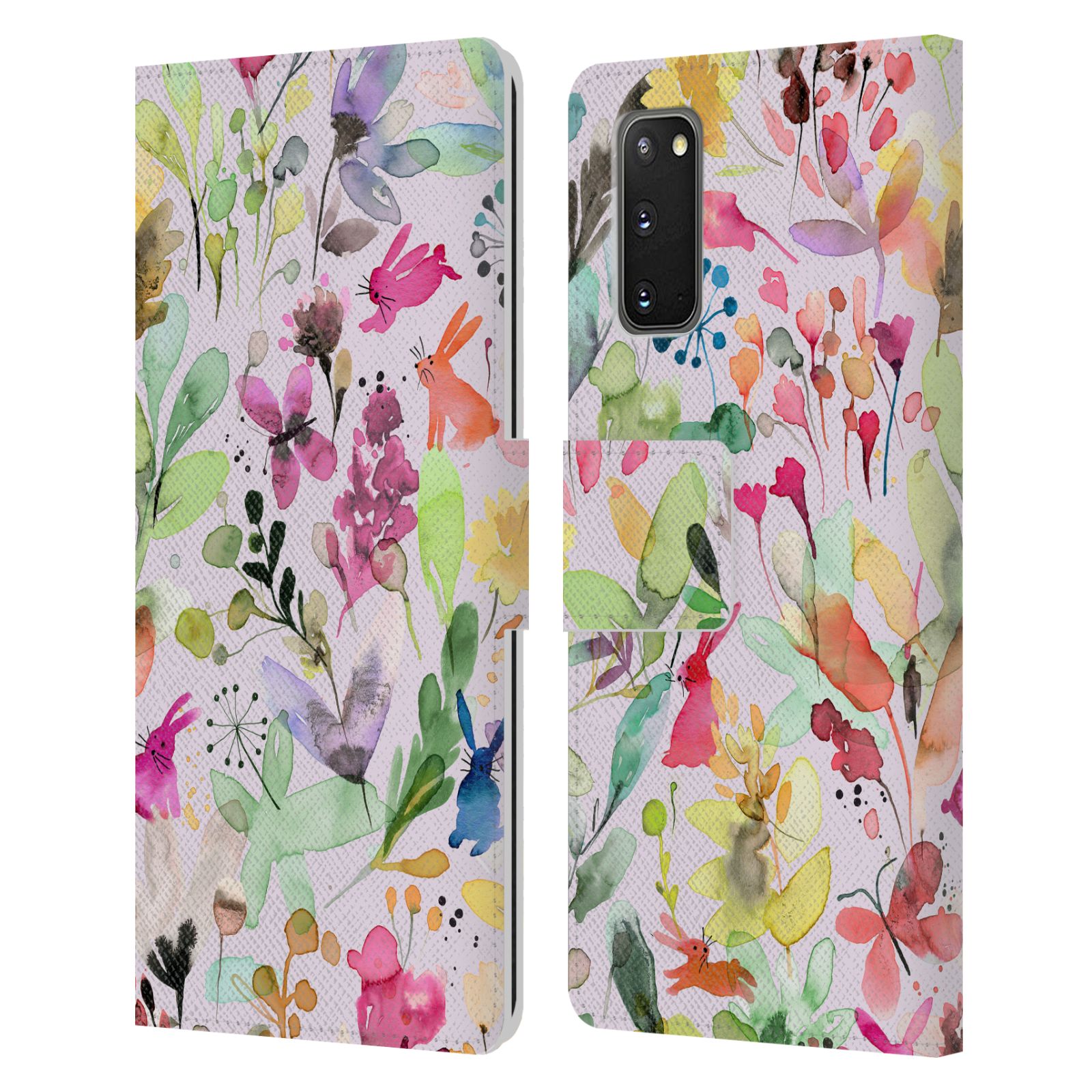 OFFICIAL NINOLA FLOWER PATTERNS LEATHER BOOK WALLET CASE FOR SAMSUNG PHONES 1 - Picture 8 of 13
