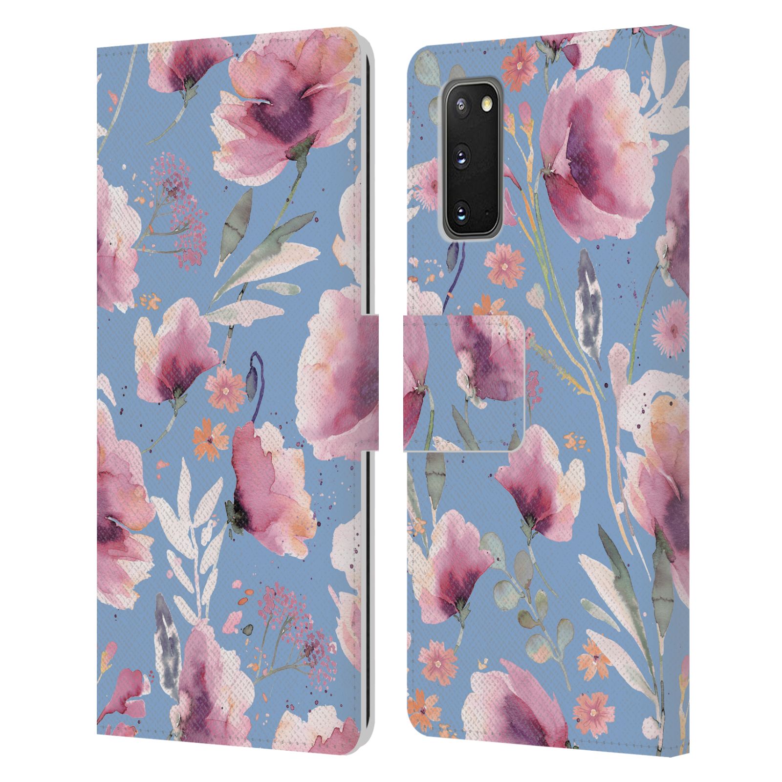 OFFICIAL NINOLA LILAC FLORAL LEATHER BOOK WALLET CASE COVER FOR SAMSUNG PHONES 1 - Picture 8 of 14