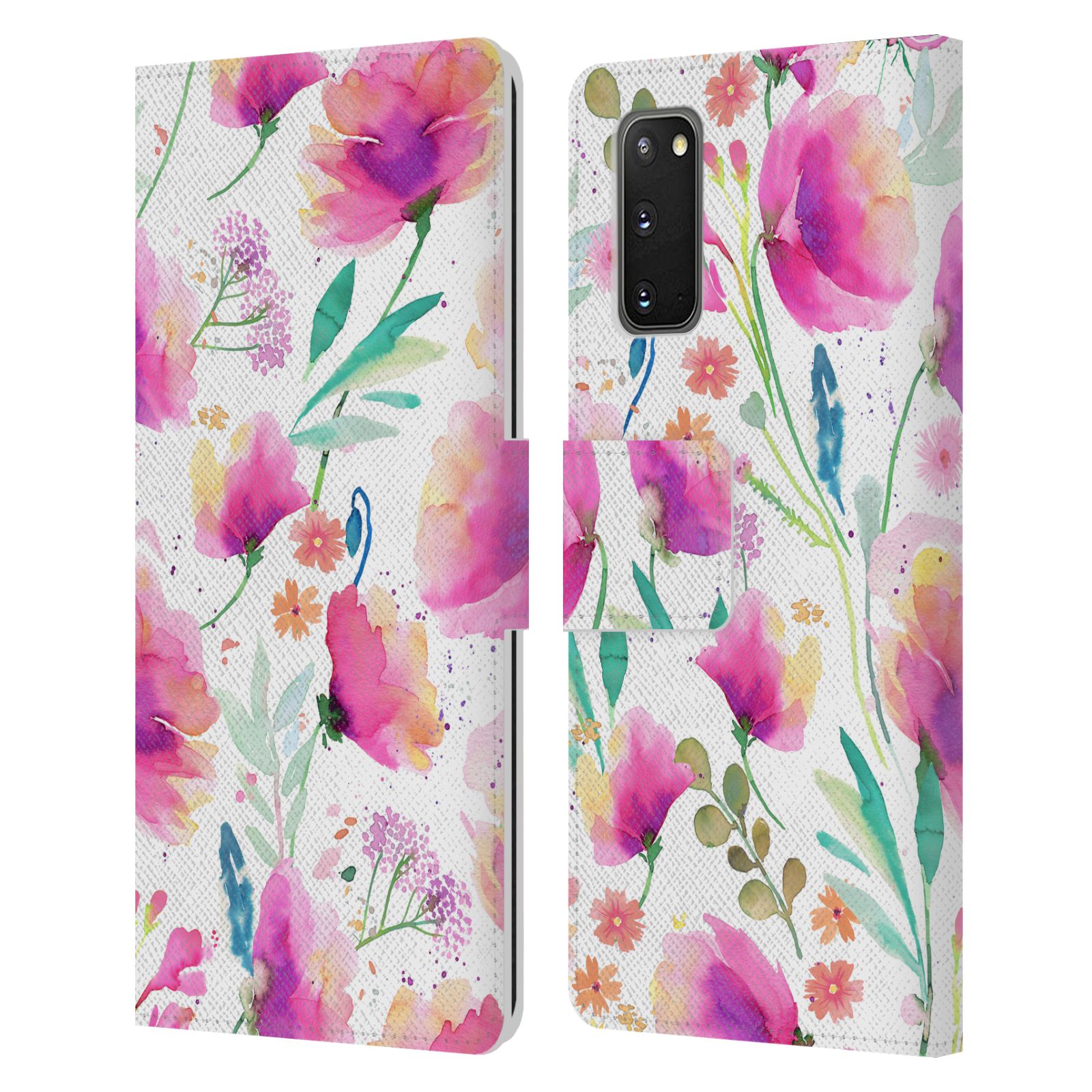 OFFICIAL NINOLA LILAC FLORAL LEATHER BOOK WALLET CASE COVER FOR SAMSUNG PHONES 1 - Picture 7 of 14