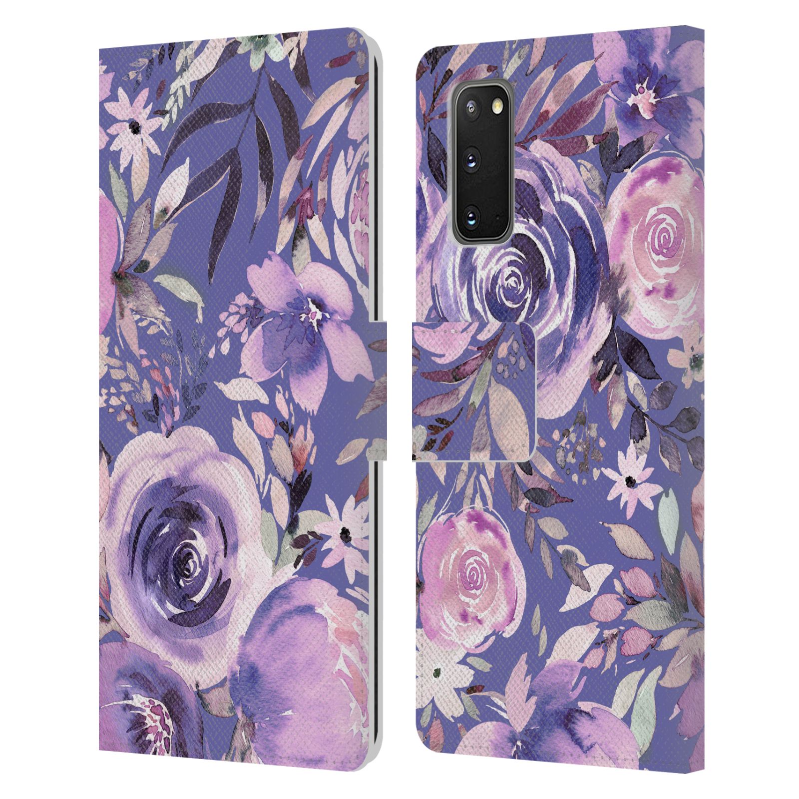 OFFICIAL NINOLA LILAC FLORAL LEATHER BOOK WALLET CASE COVER FOR SAMSUNG PHONES 1 - Picture 9 of 14