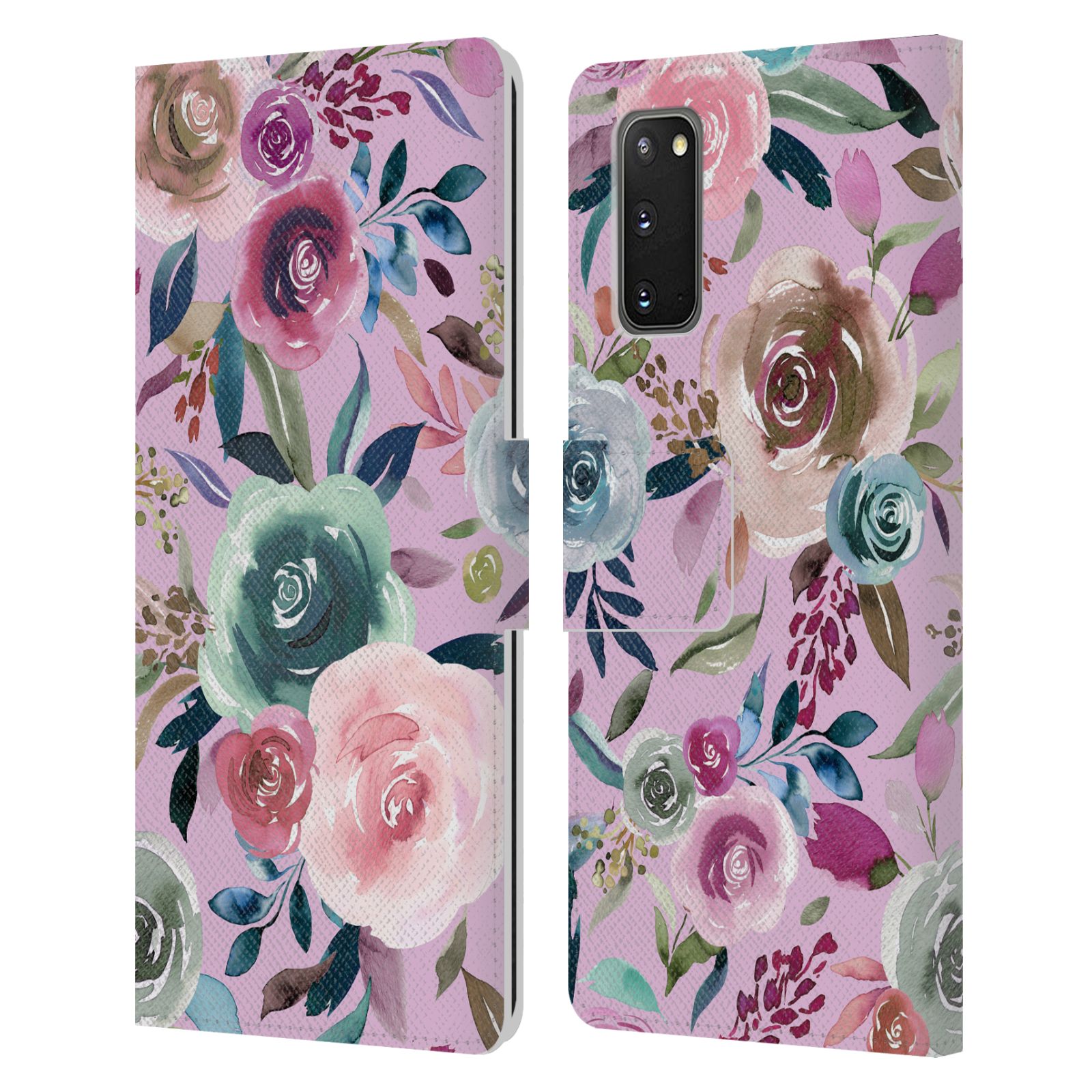 OFFICIAL NINOLA LILAC FLORAL LEATHER BOOK WALLET CASE COVER FOR SAMSUNG PHONES 1 - Picture 12 of 14
