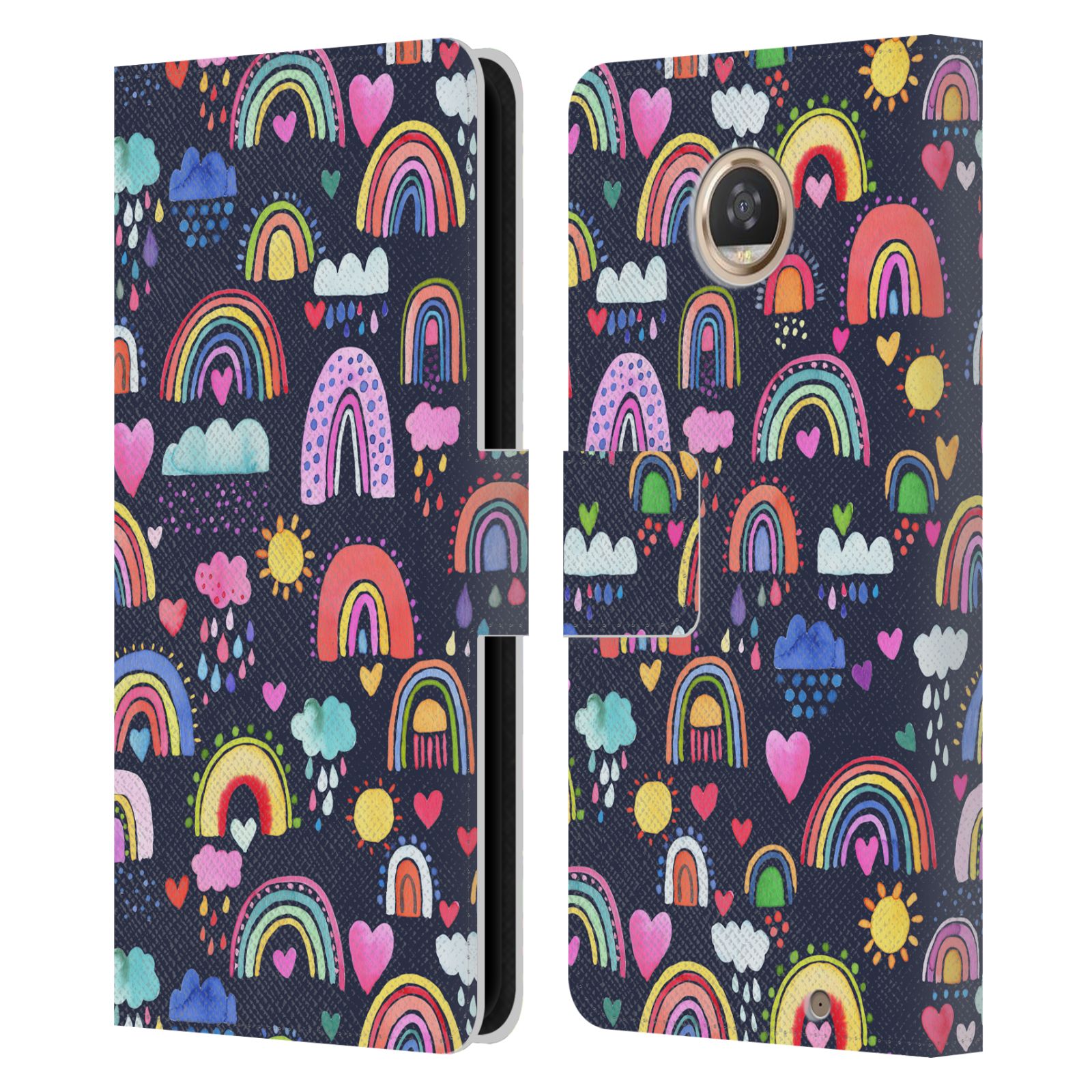 OFFICIAL NINOLA MIX PATTERNS LEATHER BOOK WALLET CASE COVER FOR MOTOROLA PHONES - Picture 9 of 17