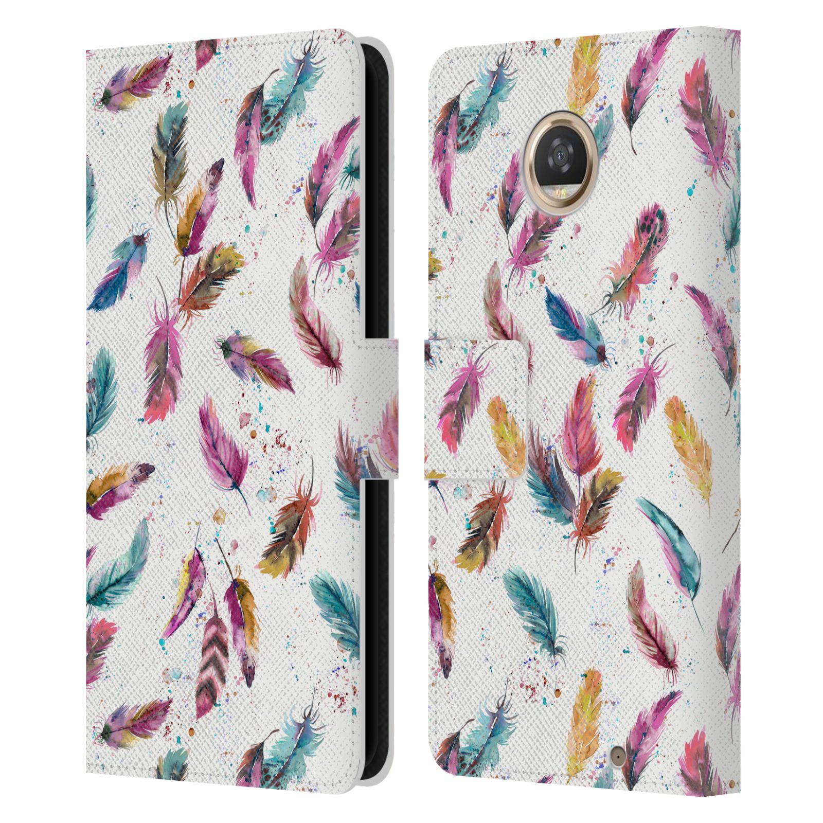 OFFICIAL NINOLA MIX PATTERNS LEATHER BOOK WALLET CASE COVER FOR MOTOROLA PHONES - Picture 10 of 17