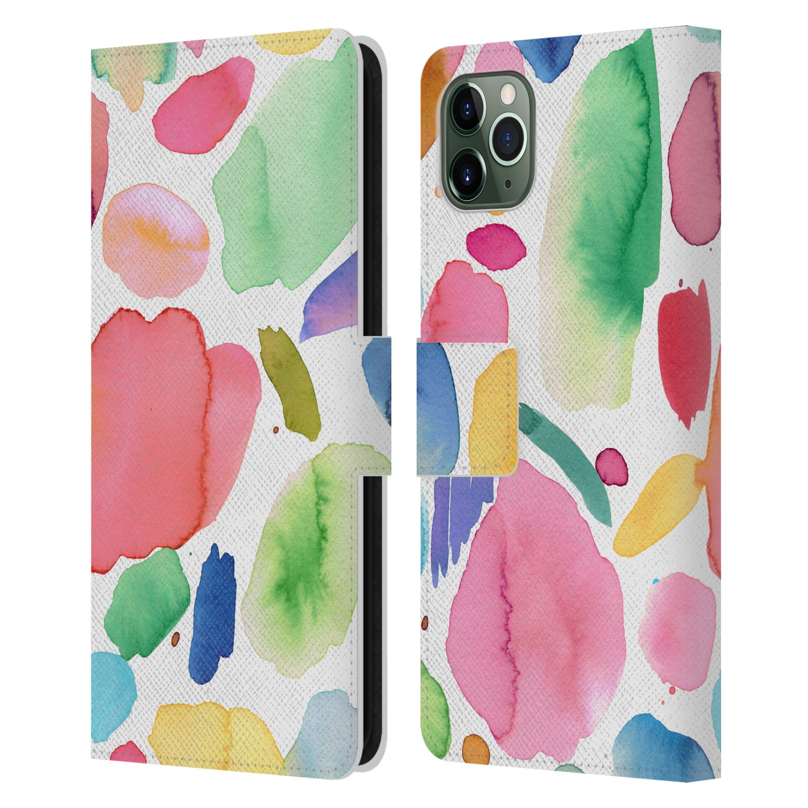OFFICIAL NINOLA PATTERN ABSTRACT LEATHER BOOK CASE FOR APPLE iPHONE PHONES - Picture 7 of 16