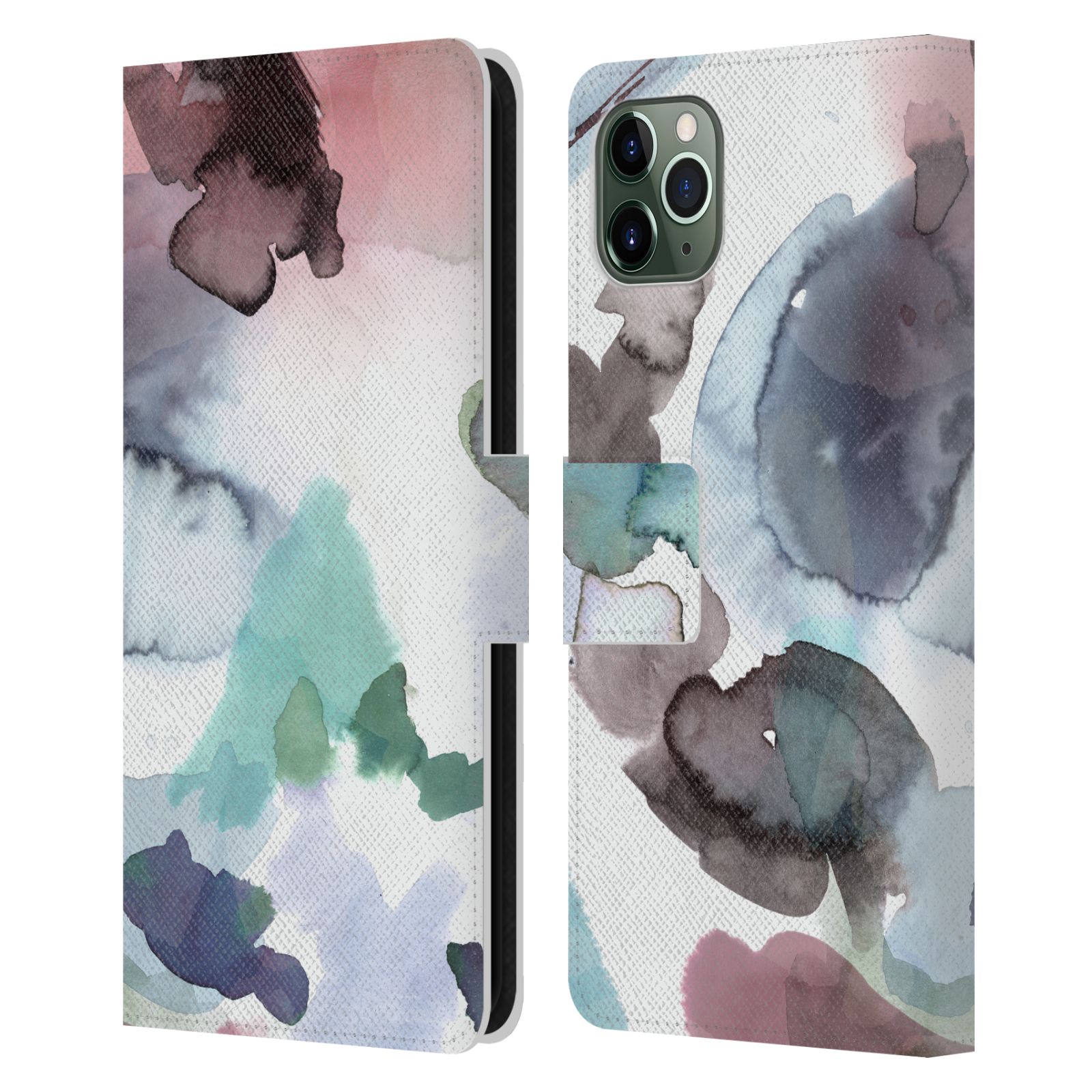 OFFICIAL NINOLA PATTERN ABSTRACT LEATHER BOOK CASE FOR APPLE iPHONE PHONES - Picture 10 of 16