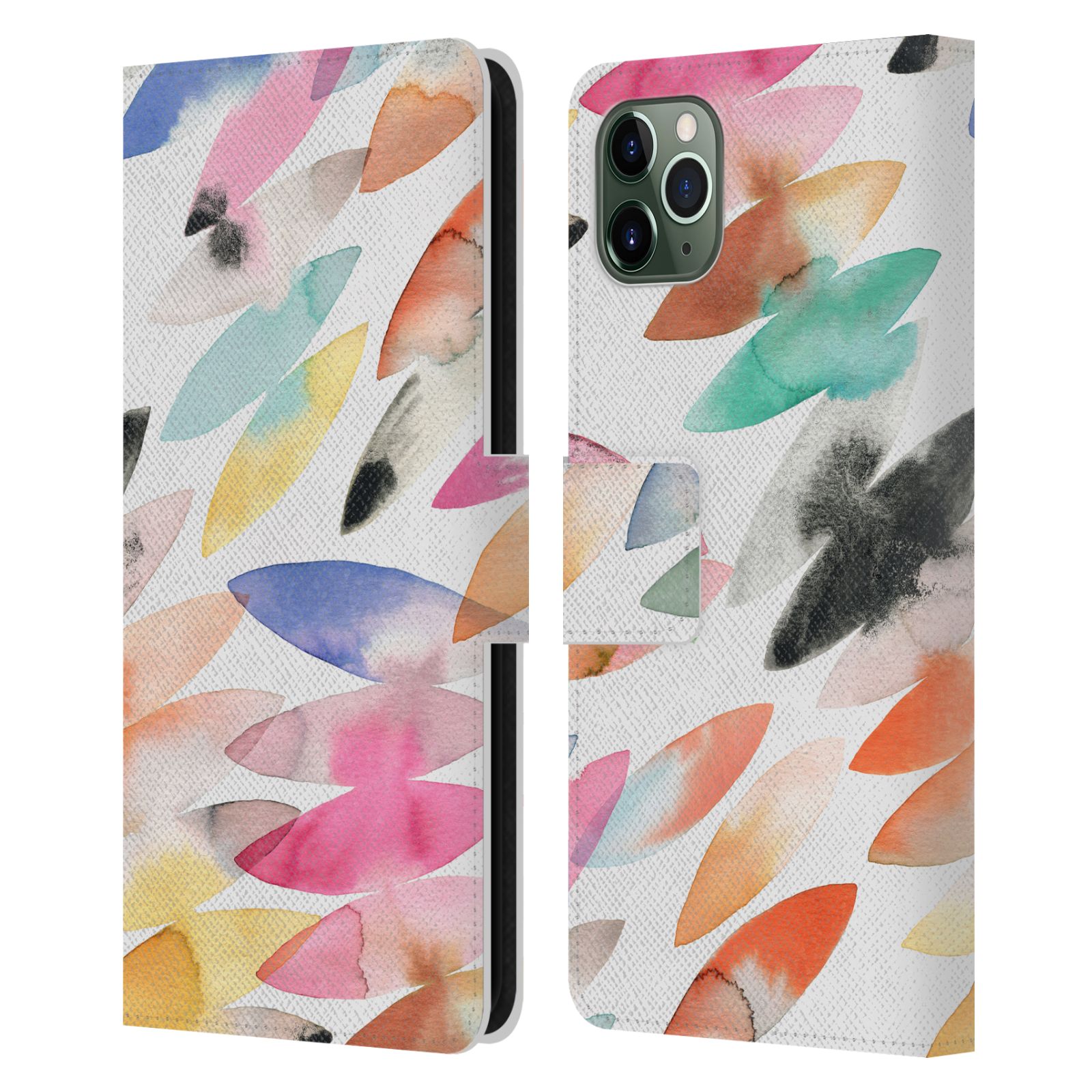 OFFICIAL NINOLA PATTERN ABSTRACT LEATHER BOOK CASE FOR APPLE iPHONE PHONES - Picture 14 of 16