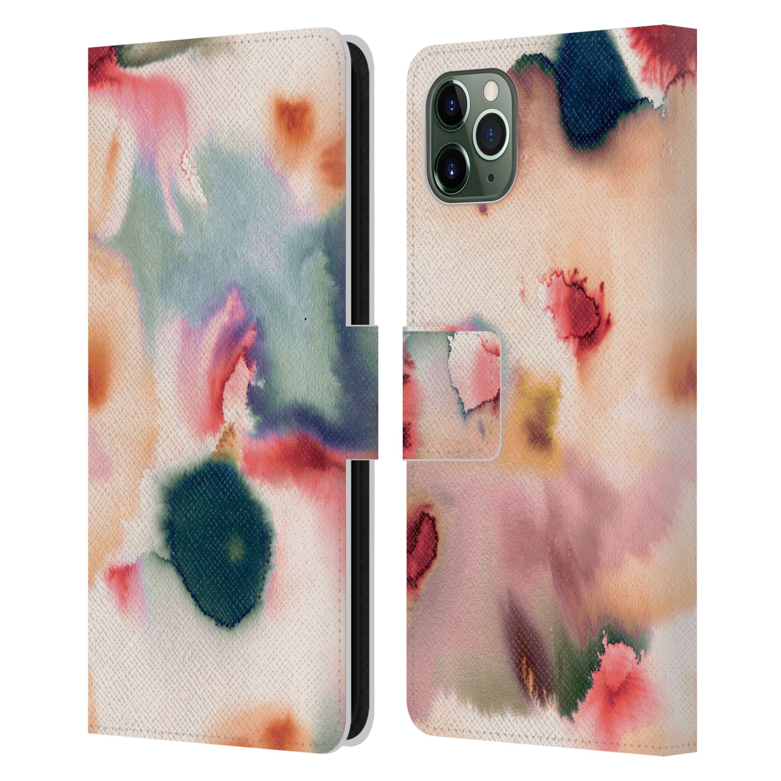 OFFICIAL NINOLA PATTERN ABSTRACT LEATHER BOOK CASE FOR APPLE iPHONE PHONES - Picture 15 of 16