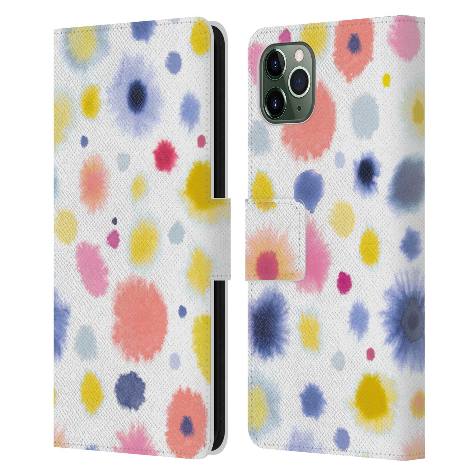 OFFICIAL NINOLA PATTERN ABSTRACT LEATHER BOOK CASE FOR APPLE iPHONE PHONES - Picture 16 of 16