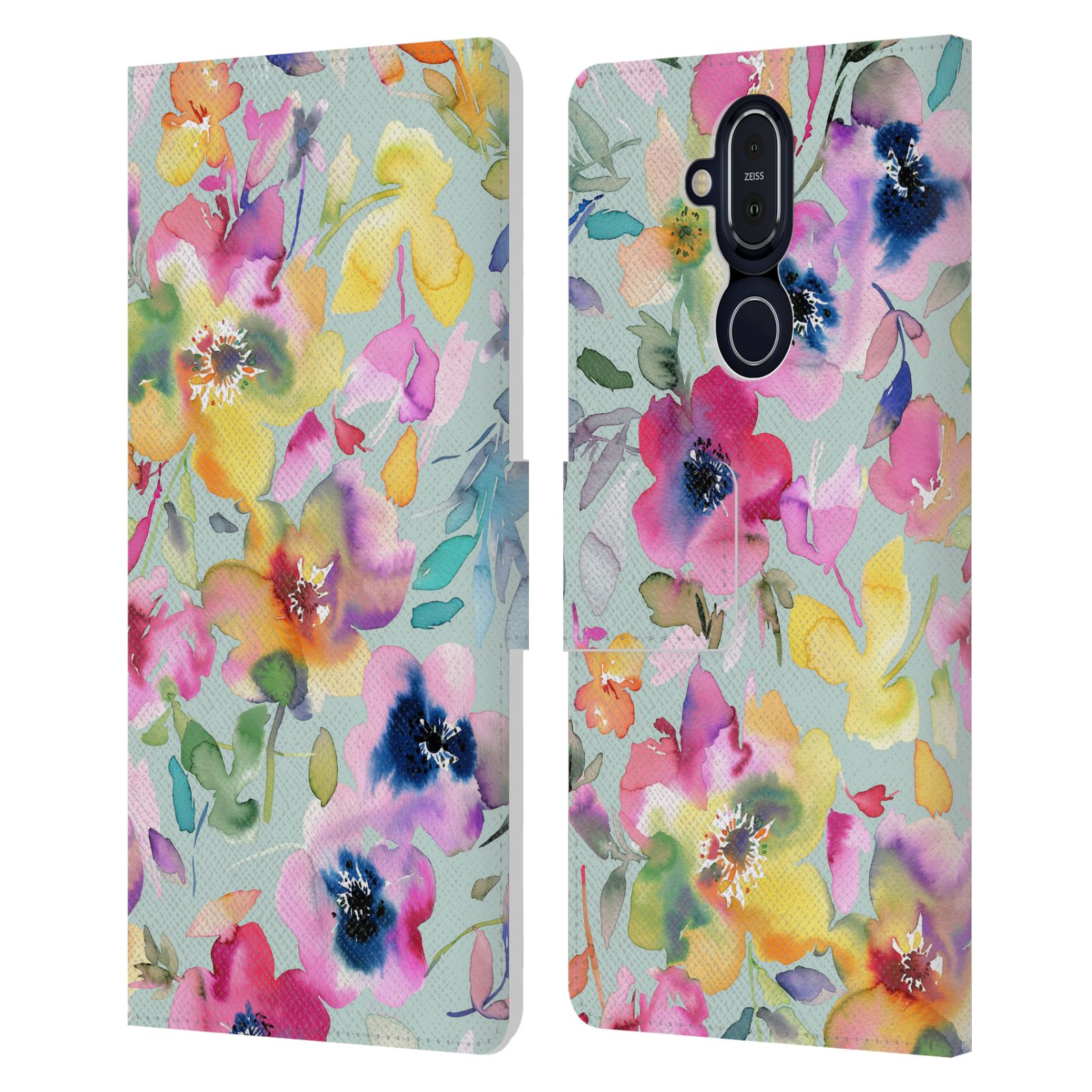 OFFICIAL NINOLA PASTEL BEAUTIFUL FLORAL LEATHER BOOK CASE FOR NOKIA PHONES - Picture 7 of 13
