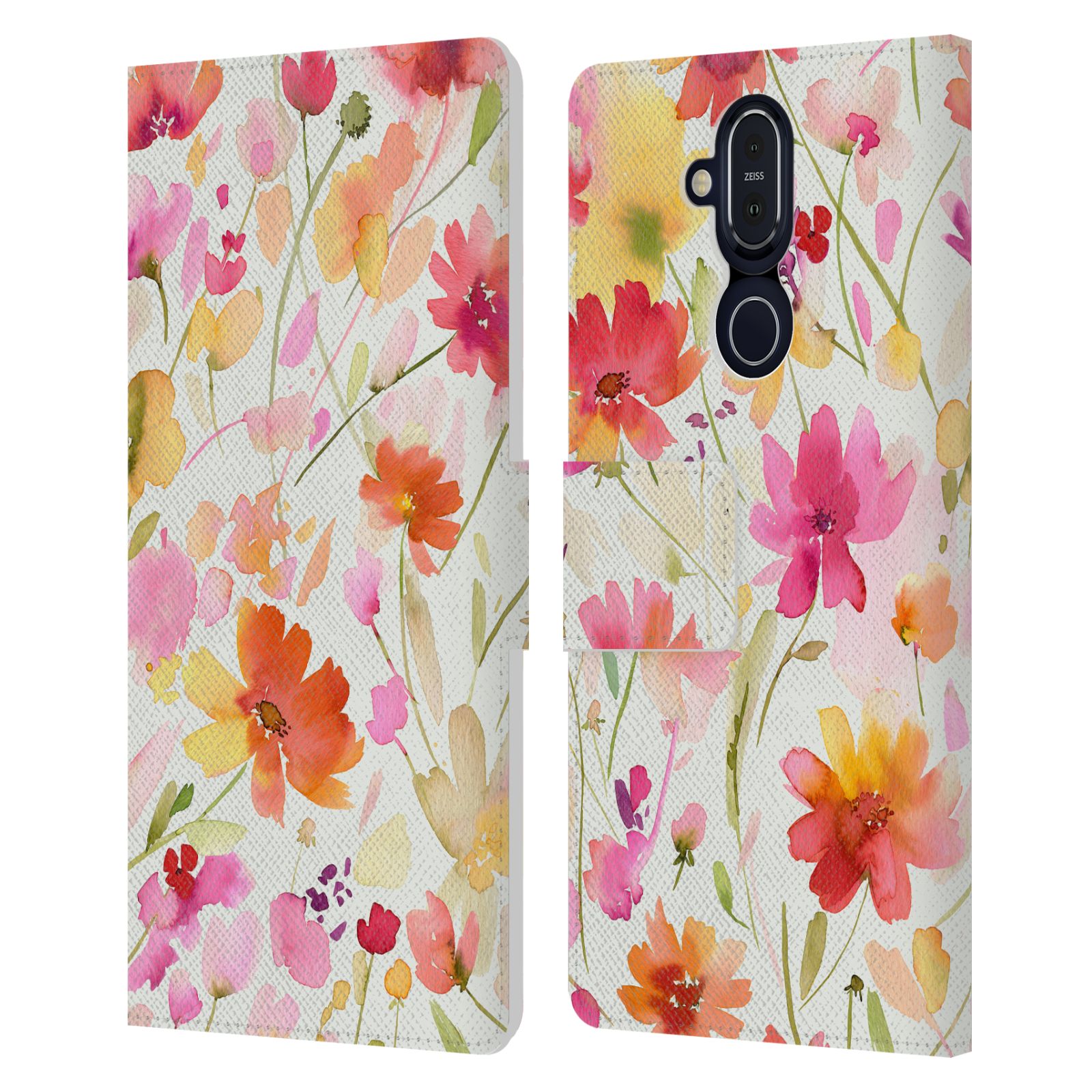 OFFICIAL NINOLA PASTEL BEAUTIFUL FLORAL LEATHER BOOK CASE FOR NOKIA PHONES - Picture 10 of 13