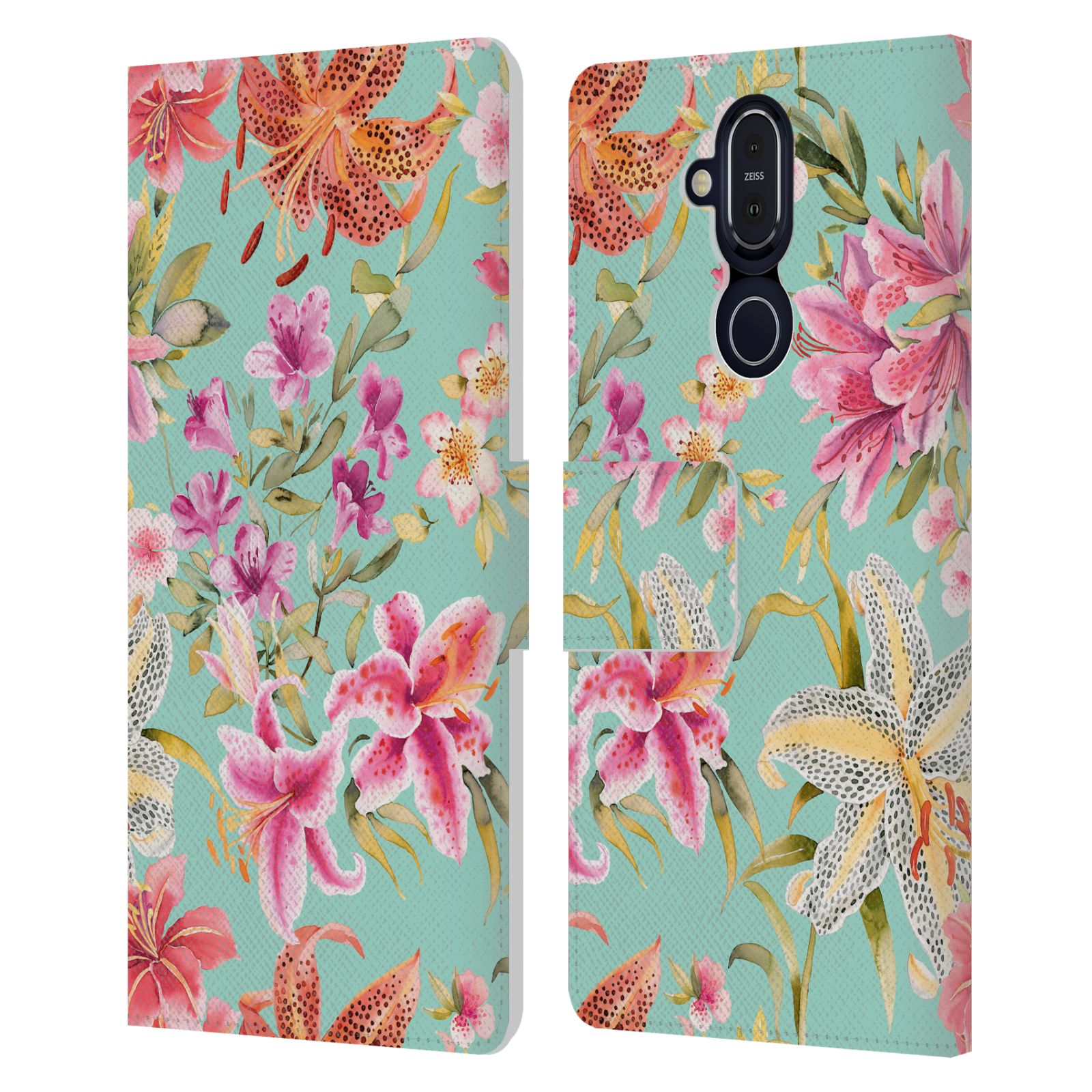 OFFICIAL NINOLA PASTEL BEAUTIFUL FLORAL LEATHER BOOK CASE FOR NOKIA PHONES - Picture 11 of 13