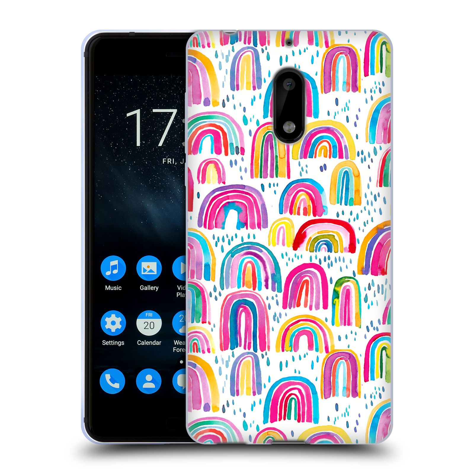 OFFICIAL NINOLA PATTERNS 3 SOFT GEL CASE FOR NOKIA PHONES 1