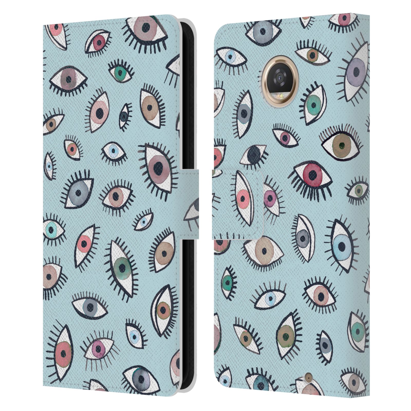 OFFICIAL NINOLA PATTERNS 4 LEATHER BOOK WALLET CASE FOR MOTOROLA PHONES - Picture 14 of 20