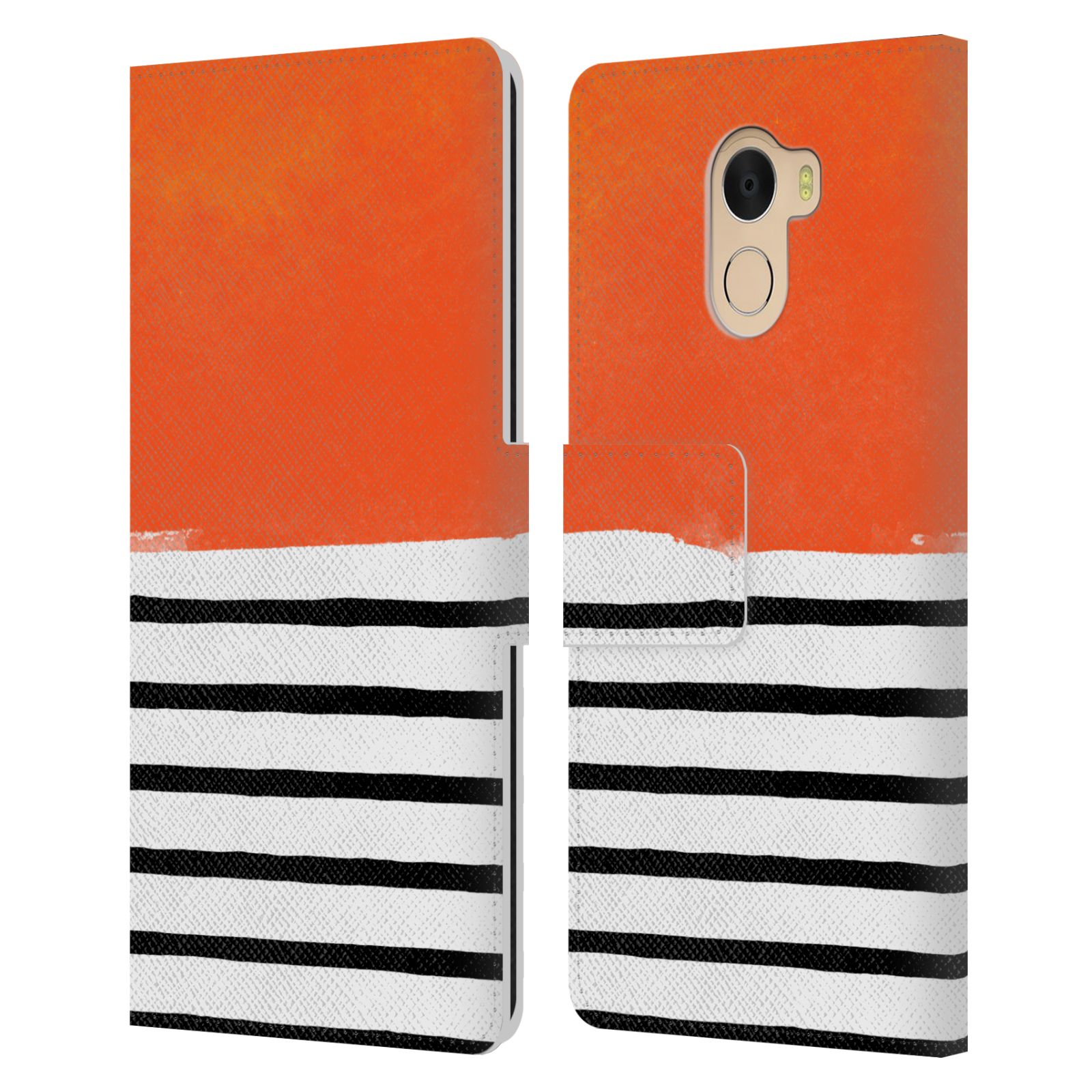 OFFICIAL NINOLA STRIPES LEATHER BOOK WALLET CASE COVER FOR WILEYFOX & ESSENTIAL - Picture 9 of 12