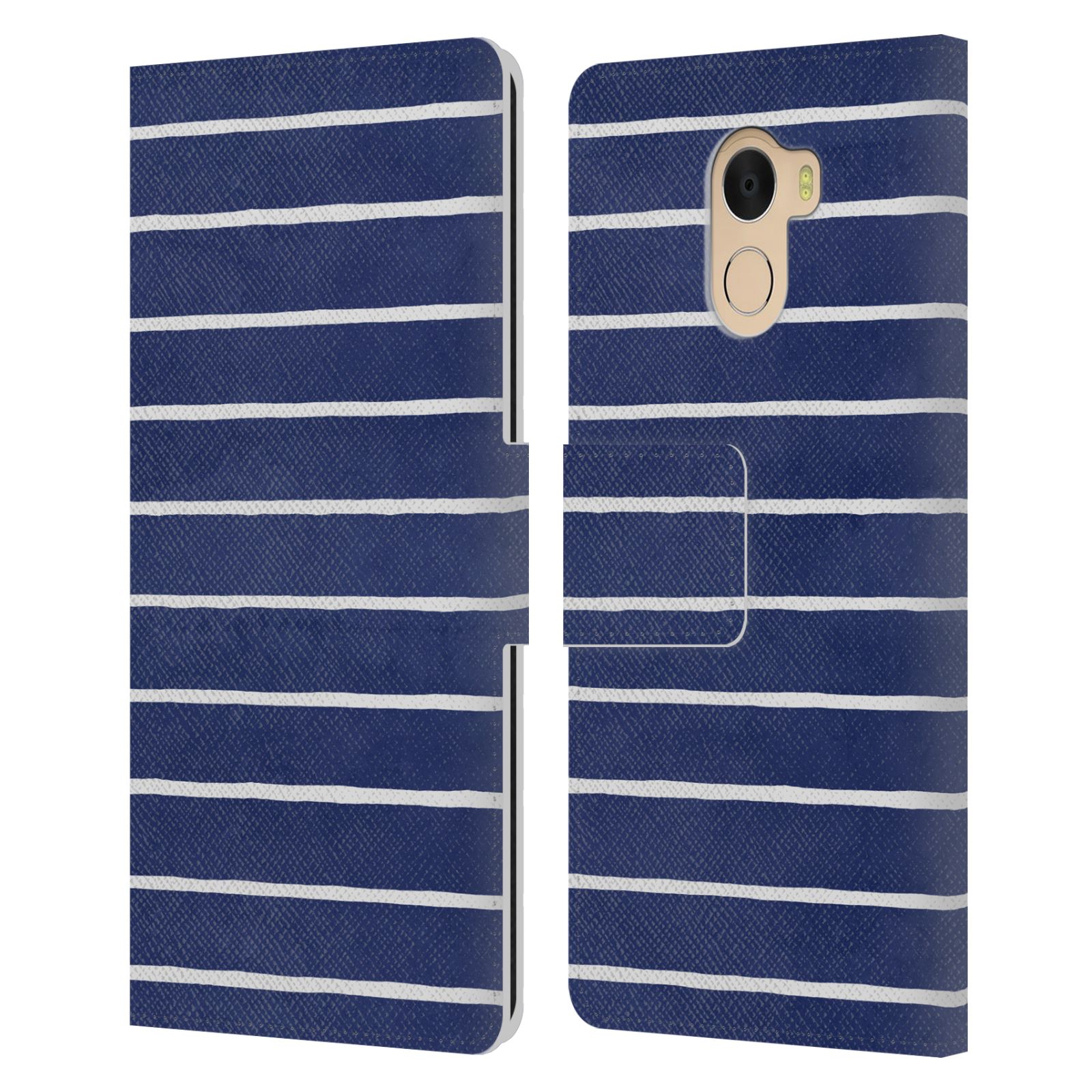 OFFICIAL NINOLA STRIPES LEATHER BOOK WALLET CASE COVER FOR WILEYFOX & ESSENTIAL - Picture 10 of 12
