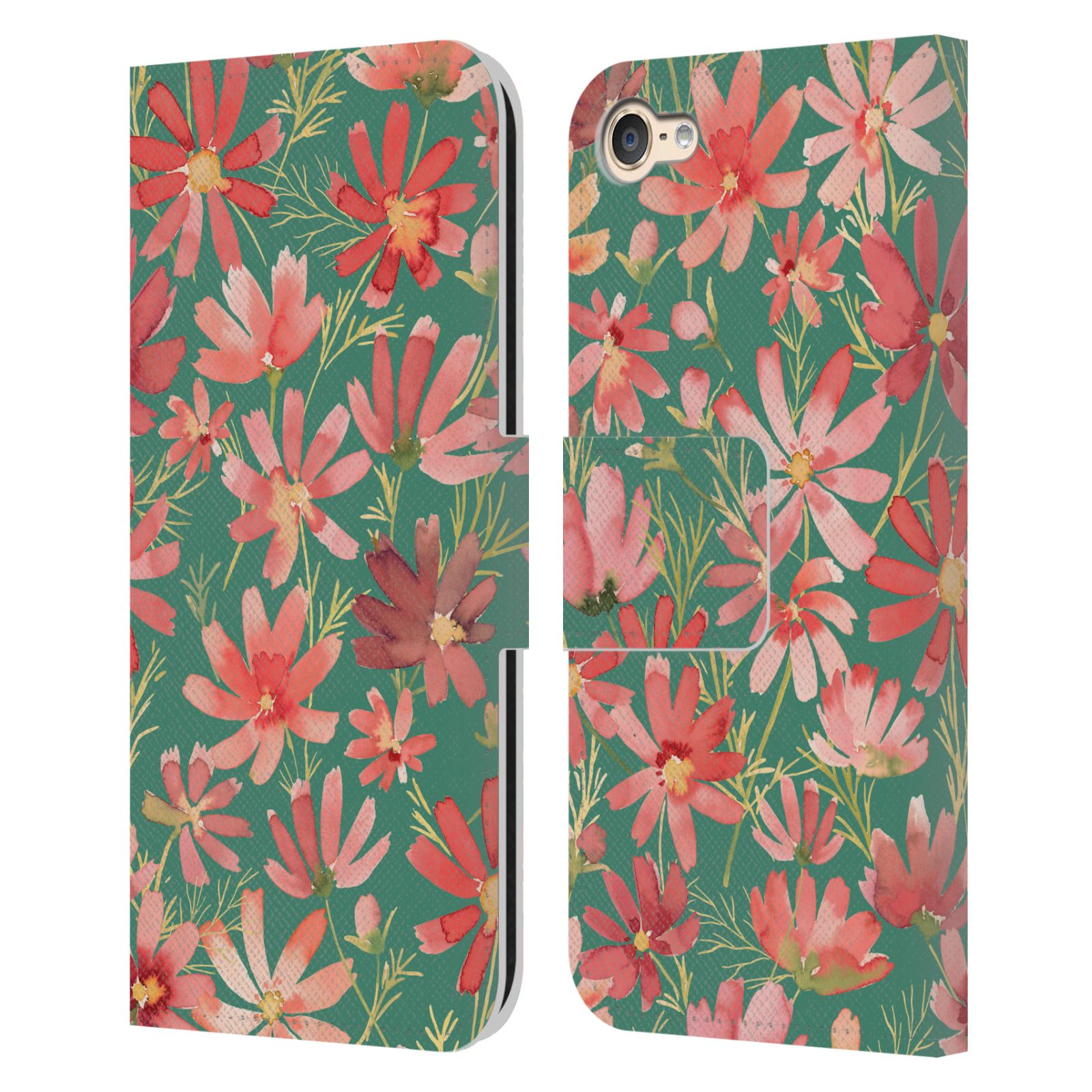 OFFICIAL NINOLA SUMMER GARDEN FLOWERS LEATHER BOOK CASE FOR APPLE iPOD TOUCH MP3 - Picture 7 of 14