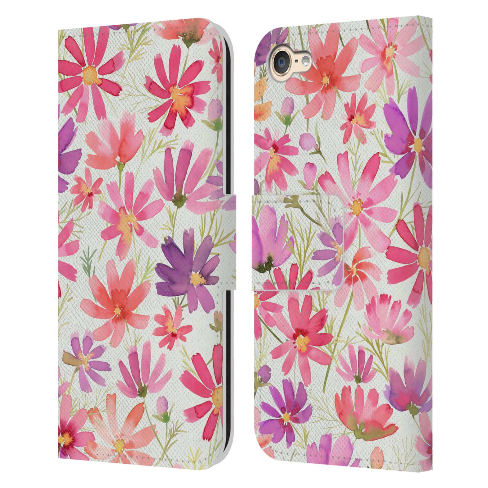OFFICIAL NINOLA SUMMER GARDEN FLOWERS LEATHER BOOK CASE FOR APPLE iPOD TOUCH MP3 - Picture 8 of 14