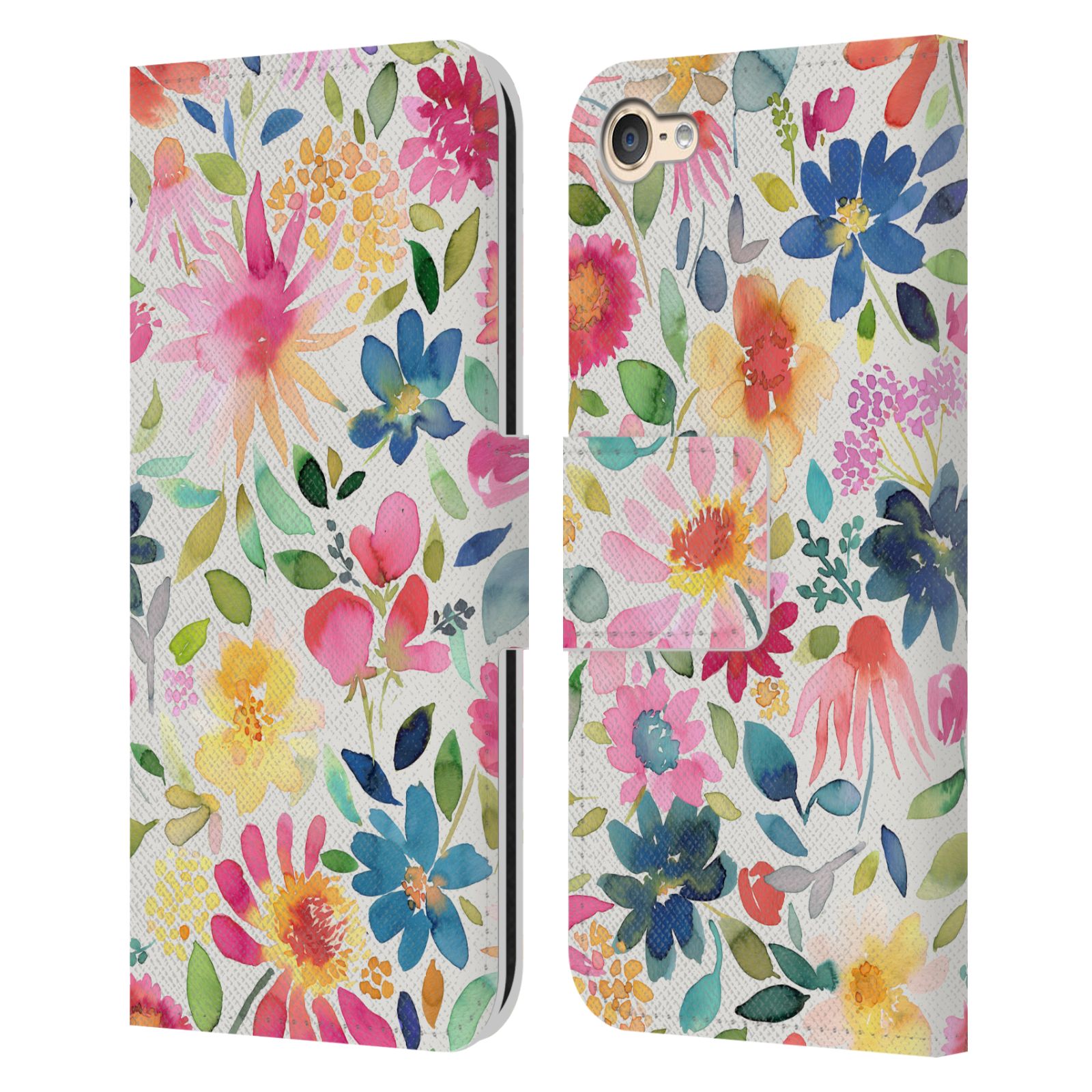 OFFICIAL NINOLA SUMMER GARDEN FLOWERS LEATHER BOOK CASE FOR APPLE iPOD TOUCH MP3 - Picture 9 of 14