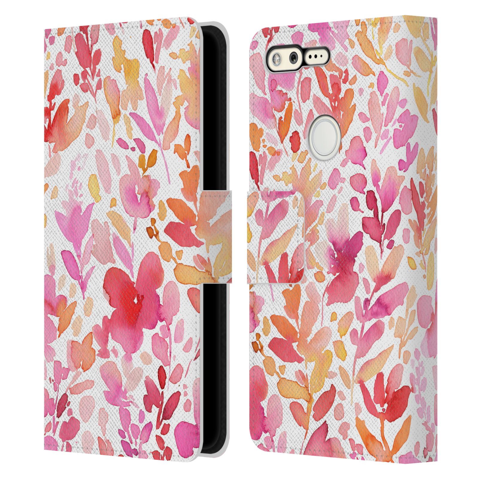 OFFICIAL NINOLA WATERCOLOR ARTISTIC FLOWERS LEATHER BOOK CASE FOR GOOGLE PHONES - 第 8/12 張圖片