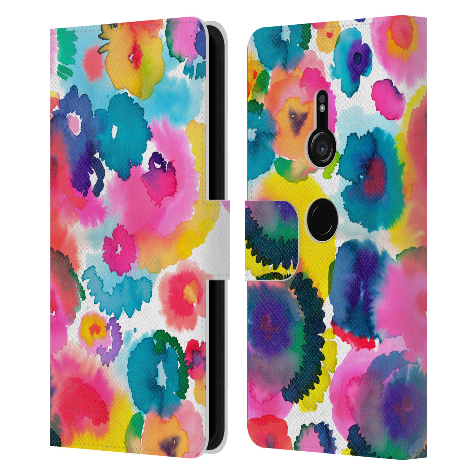 OFFICIAL NINOLA WATERCOLOR ARTISTIC FLOWERS LEATHER BOOK CASE FOR SONY PHONES 1 - 第 9/12 張圖片