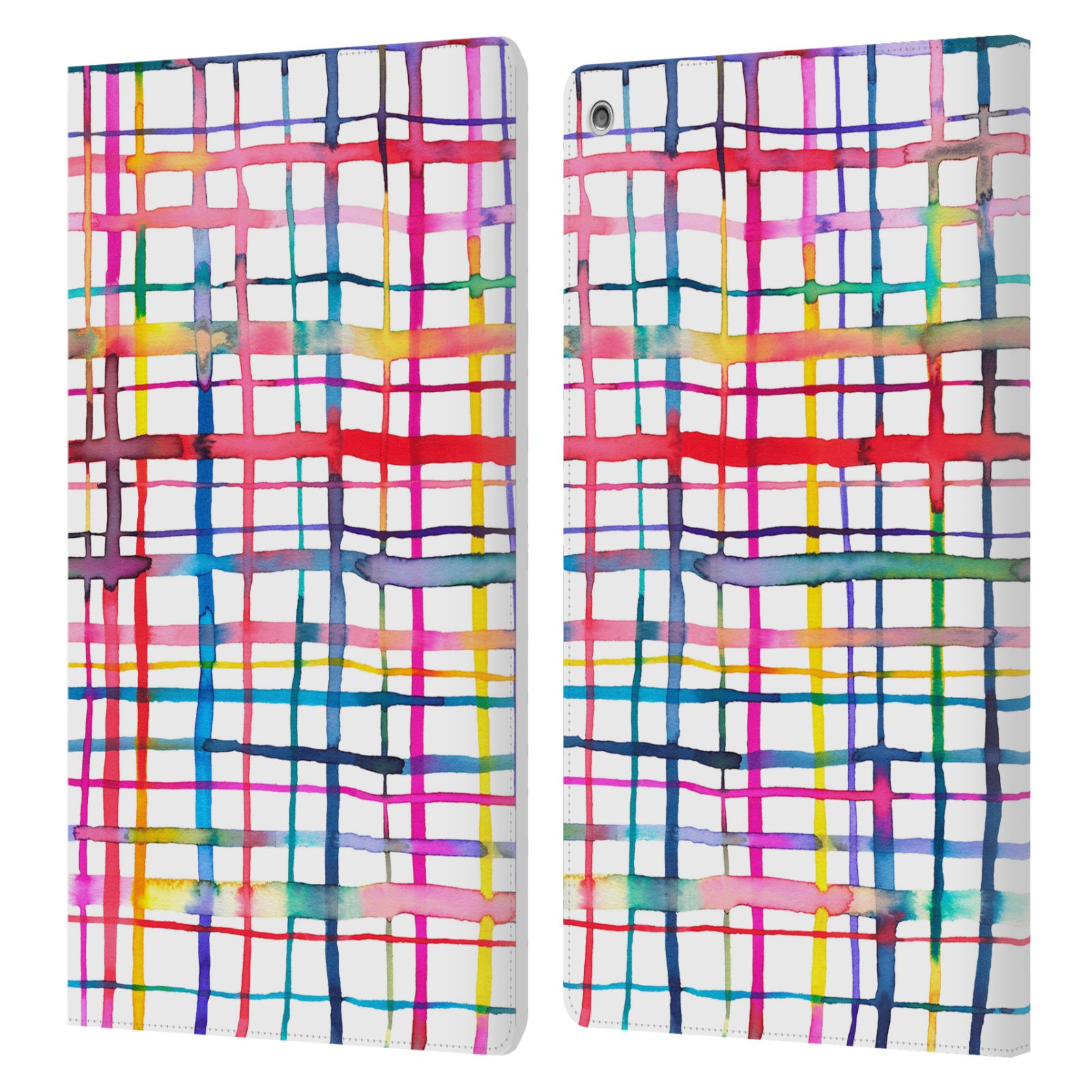 OFFICIAL NINOLA WATERCOLOUR 3 LEATHER BOOK WALLET CASE COVER FOR AMAZON FIRE