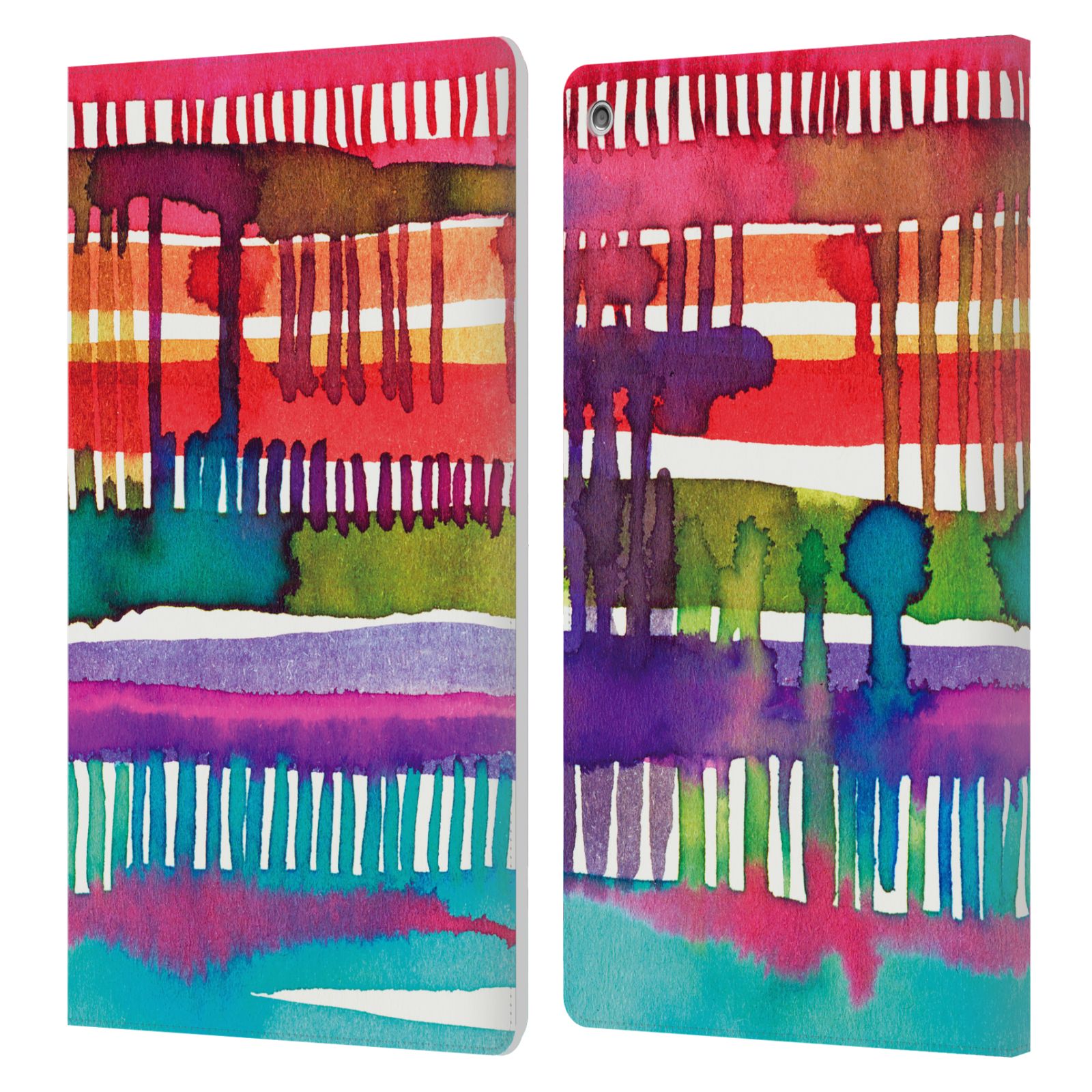 OFFICIAL NINOLA WATERCOLOR PRINTS LEATHER BOOK WALLET CASE COVER FOR AMAZON FIRE - Picture 9 of 19