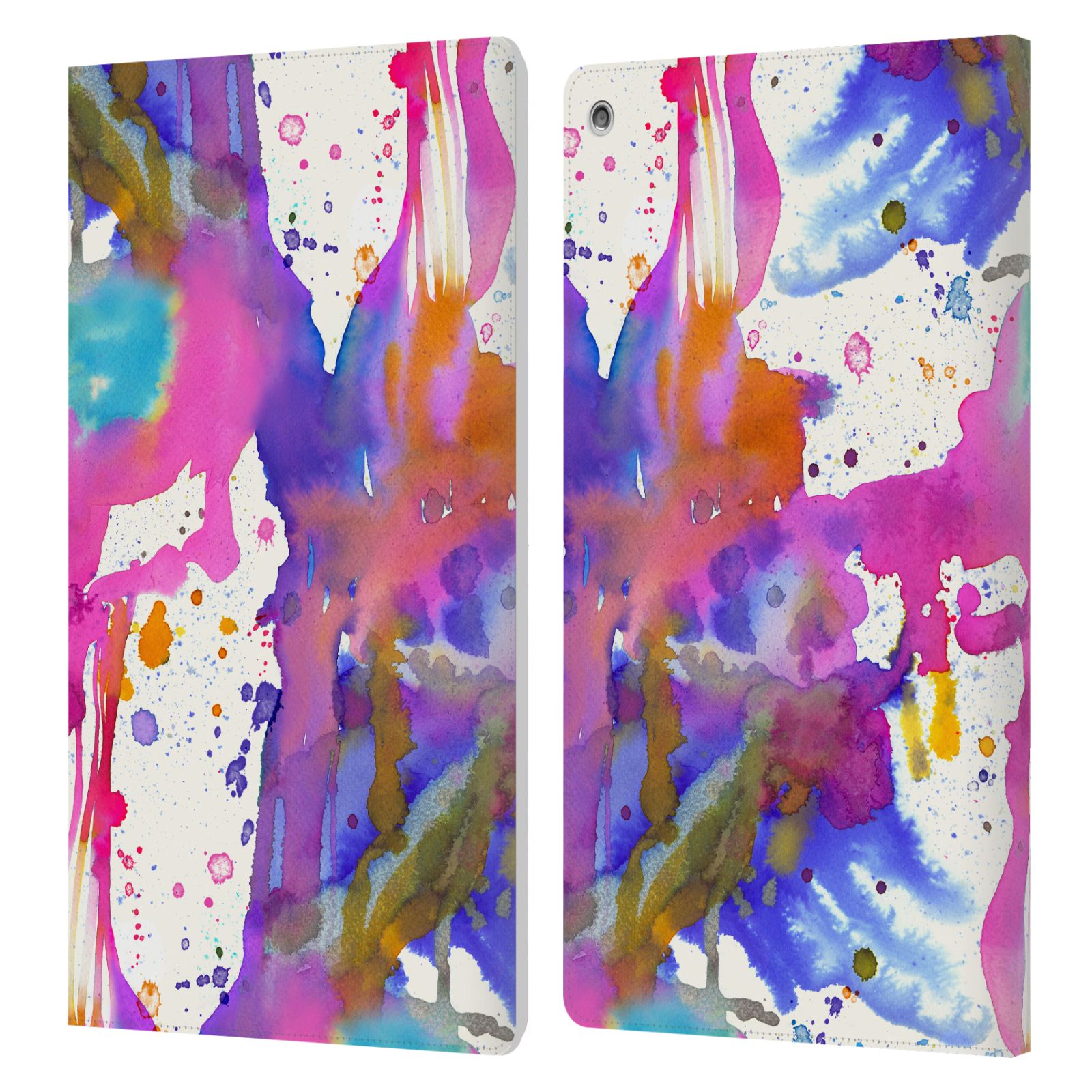 OFFICIAL NINOLA WATERCOLOR PRINTS LEATHER BOOK WALLET CASE COVER FOR AMAZON FIRE - Picture 13 of 19