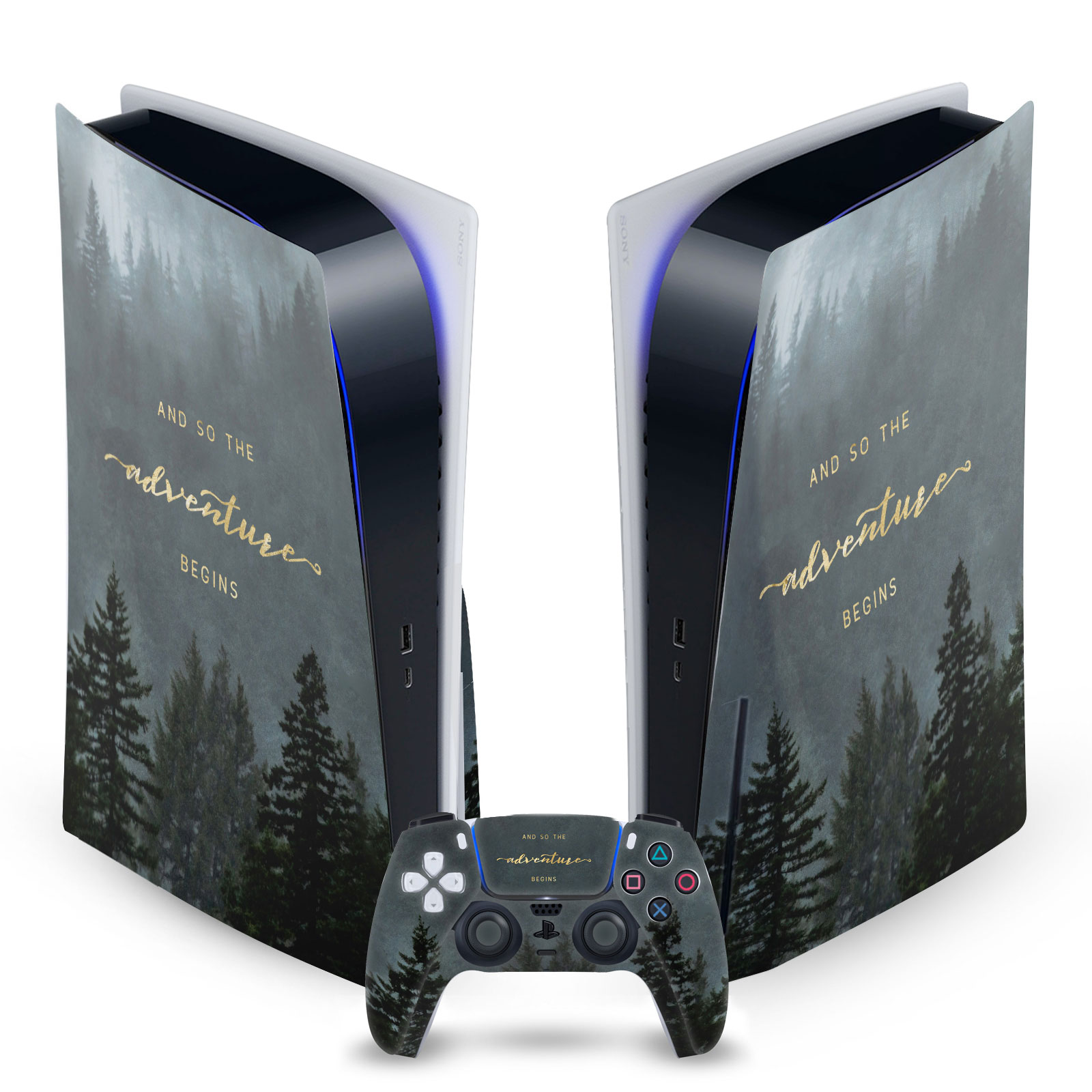 OFFICIAL NATURE MAGICK ART MIX VINYL SKIN DECAL FOR SONY PS5 DISC EDITION BUNDLE