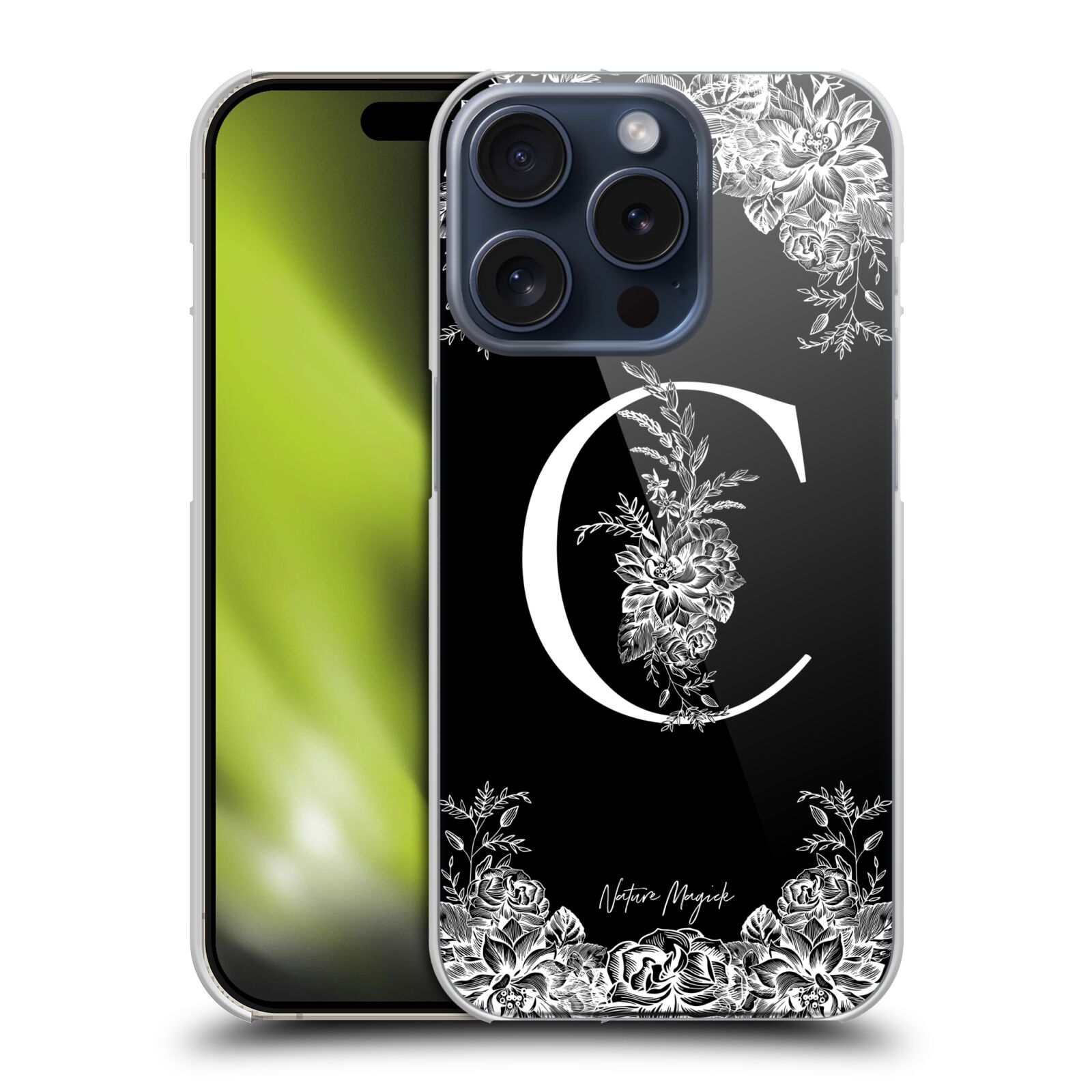 OFFICIAL NATURE MAGICK B & W MONOGRAM FLOWERS 1 CASE FOR APPLE iPHONE PHONES - Picture 10 of 17