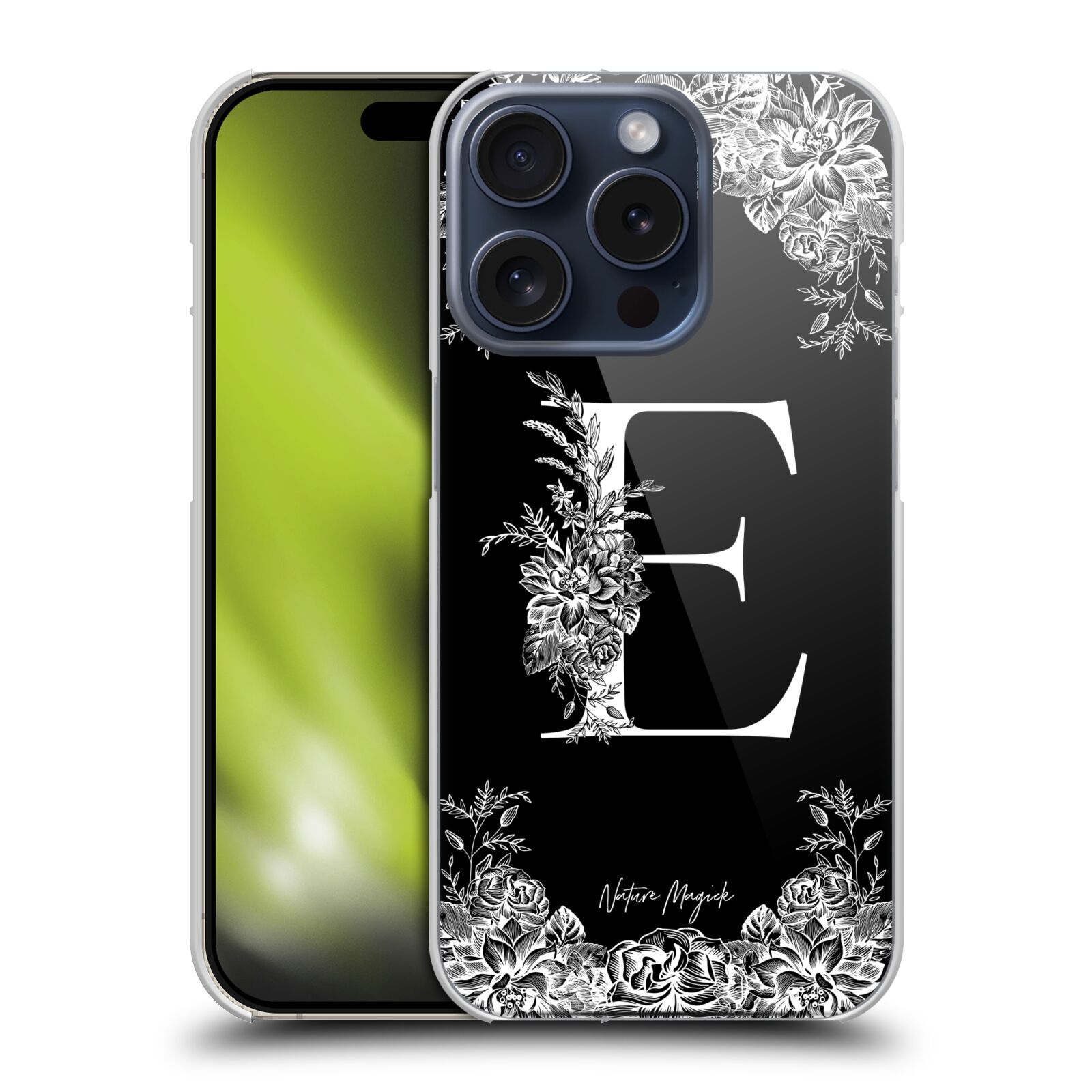 OFFICIAL NATURE MAGICK B & W MONOGRAM FLOWERS 1 CASE FOR APPLE iPHONE PHONES - Picture 12 of 17