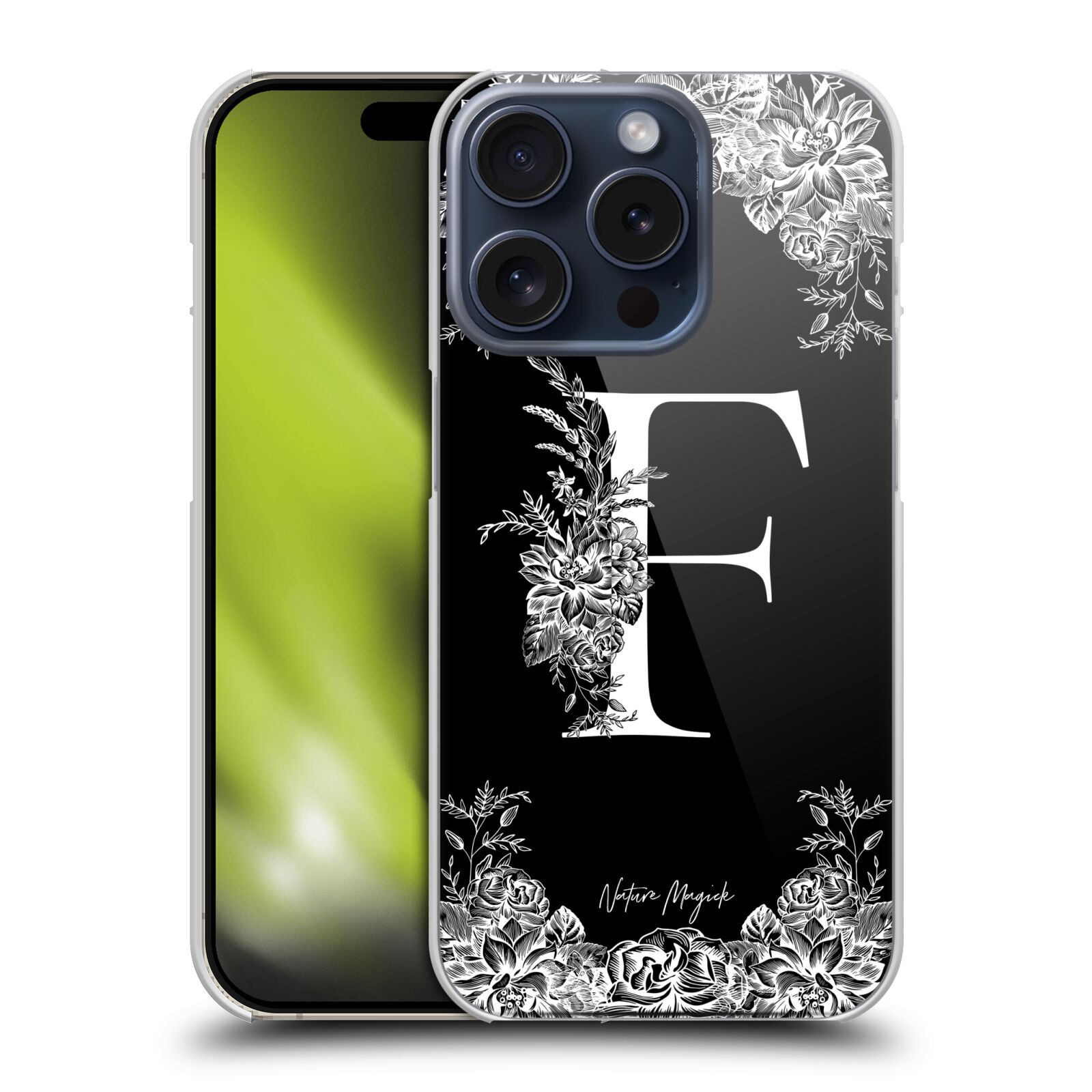 OFFICIAL NATURE MAGICK B & W MONOGRAM FLOWERS 1 CASE FOR APPLE iPHONE PHONES - Picture 13 of 17