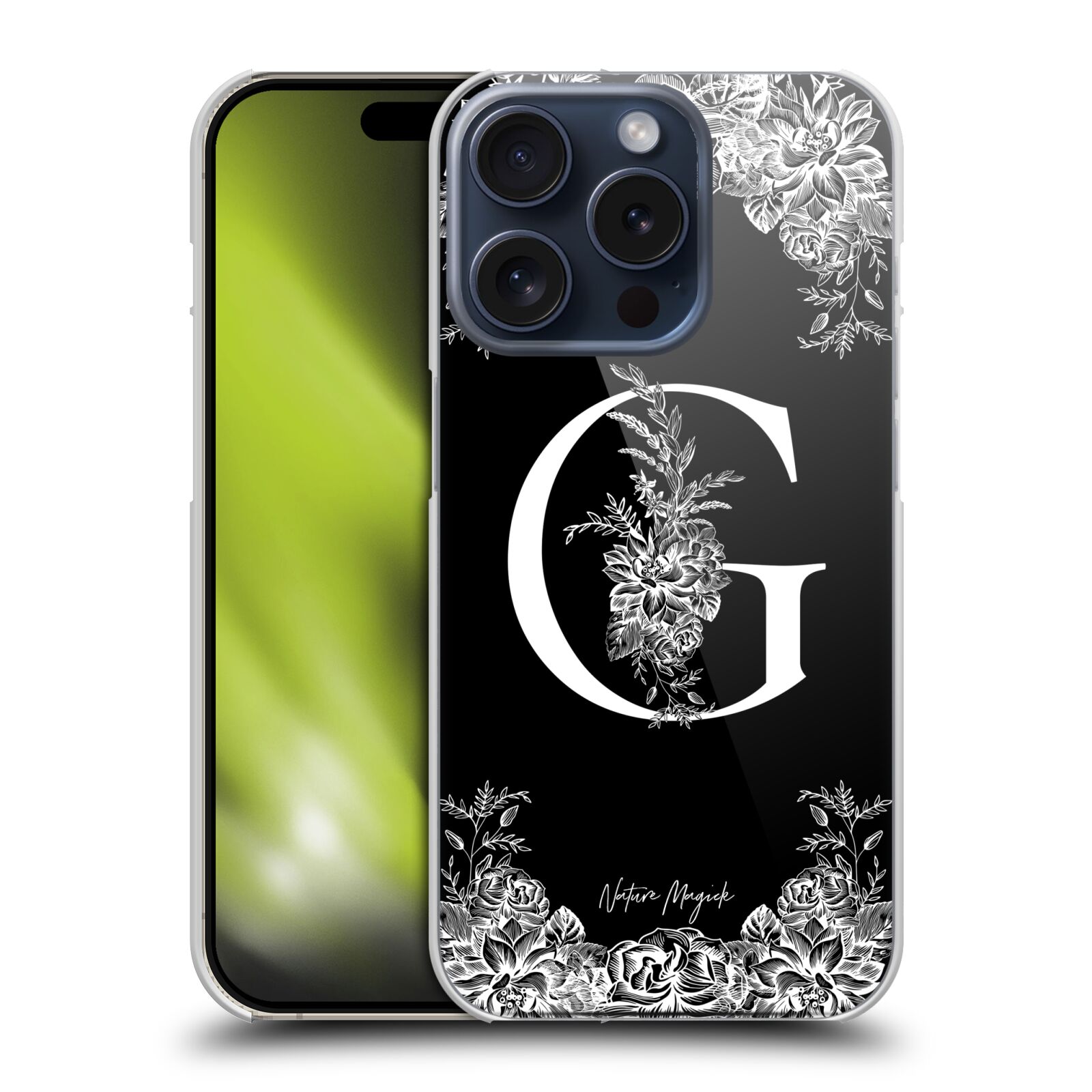 OFFICIAL NATURE MAGICK B & W MONOGRAM FLOWERS 1 CASE FOR APPLE iPHONE PHONES - Picture 14 of 17