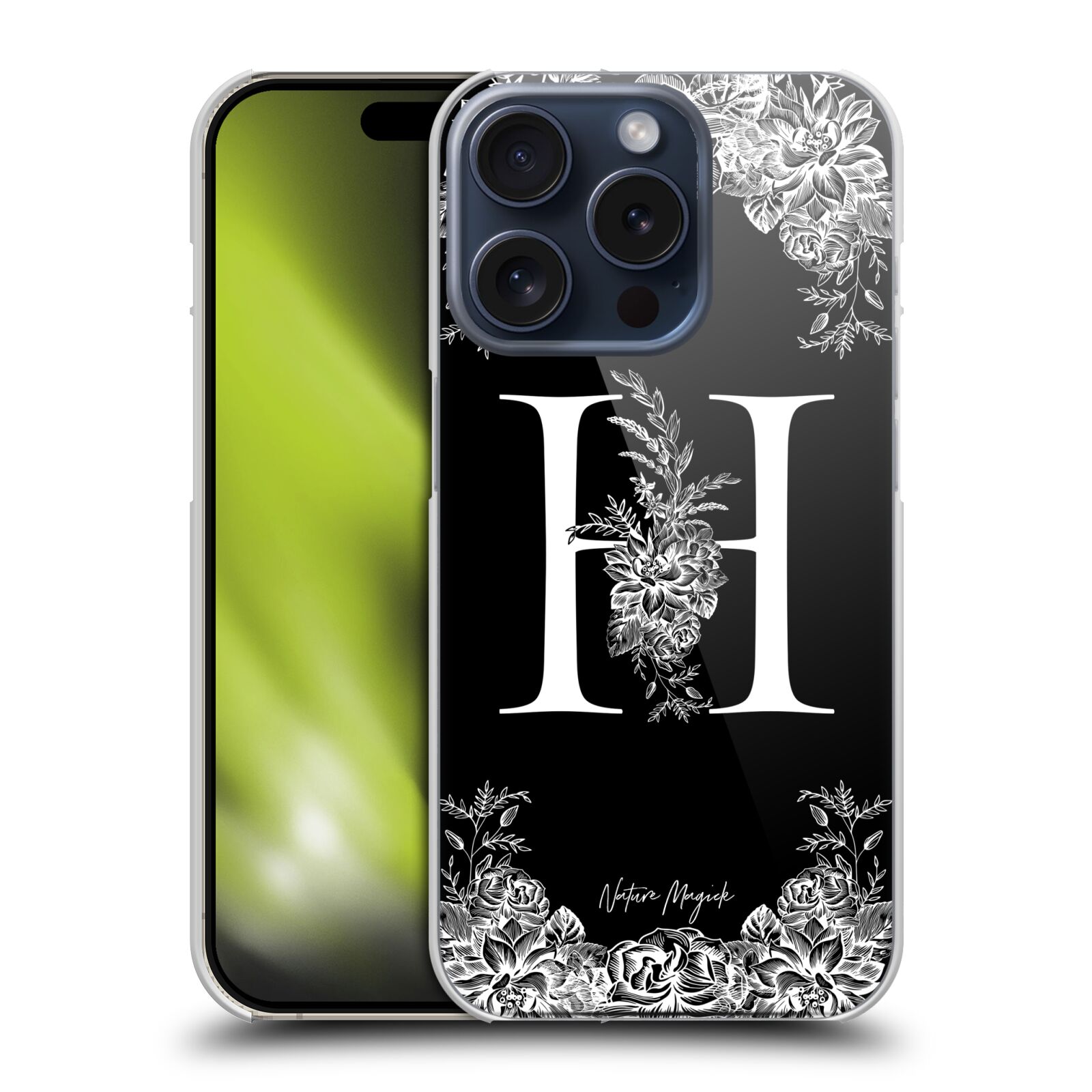 OFFICIAL NATURE MAGICK B & W MONOGRAM FLOWERS 1 CASE FOR APPLE iPHONE PHONES - Picture 15 of 17