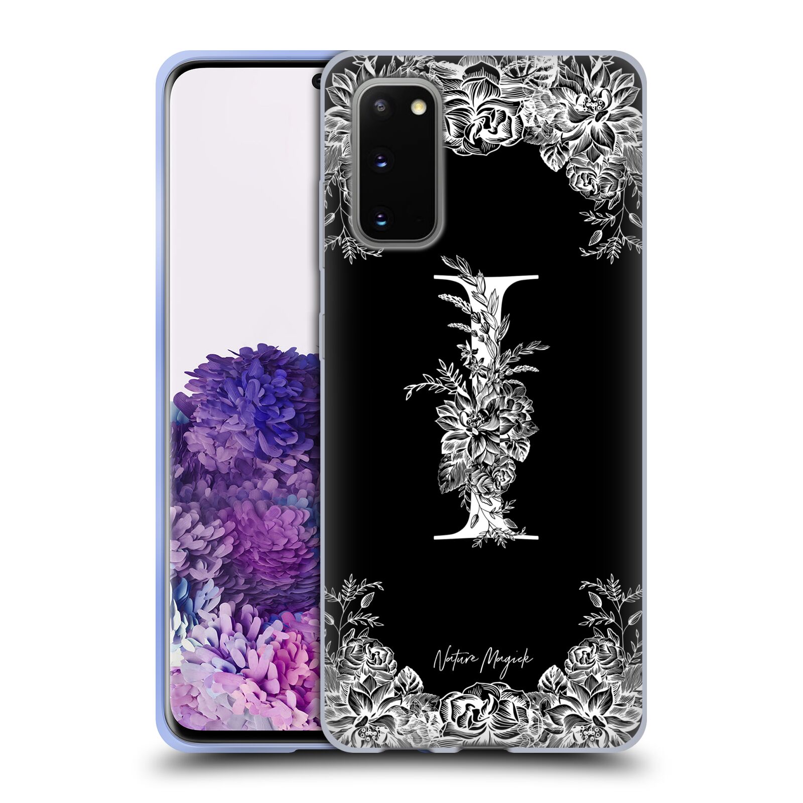 NATURE MAGICK B & W MONOGRAM FLOWERS 1 GEL CASE FOR SAMSUNG PHONES 1 - Picture 16 of 20