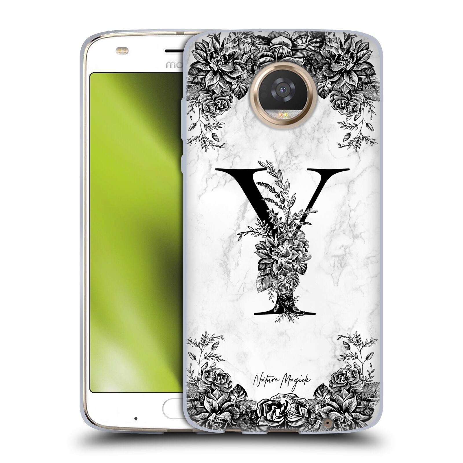 OFFICIAL NATURE MAGICK B&W MARBLE MONOGRAM 2 SOFT GEL CASE FOR MOTOROLA PHONES 2 - Bild 8 von 8