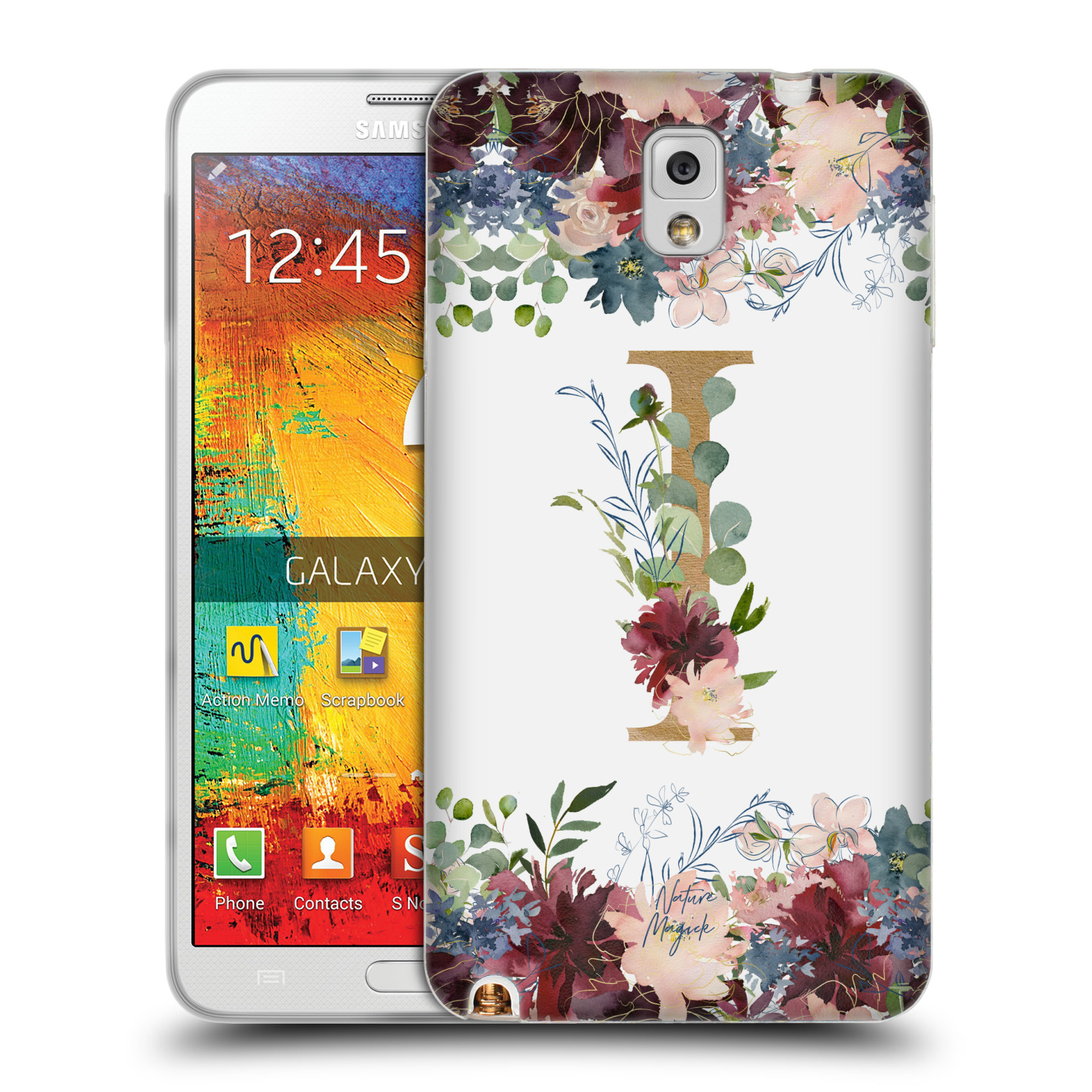 NATURE MAGICK FLOWERS MONOGRAM FLORAL GOLD GEL CASE FOR SAMSUNG PHONES 2 - Picture 16 of 20