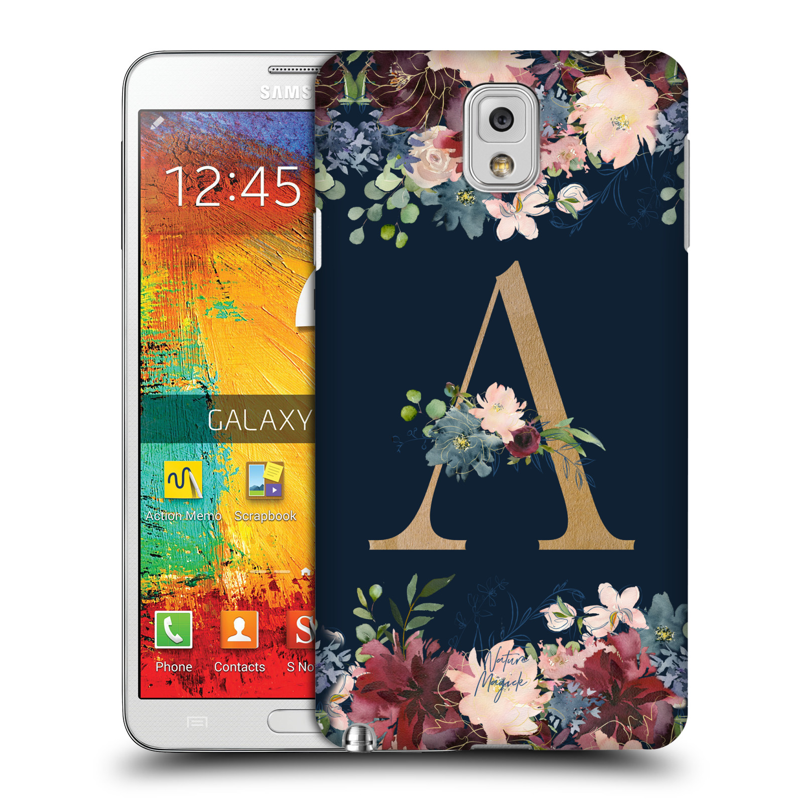 OFFICIAL NATURE MAGICK FLORAL MONOGRAM GOLD NAVY CASE FOR SAMSUNG PHONES 2 - Picture 8 of 20