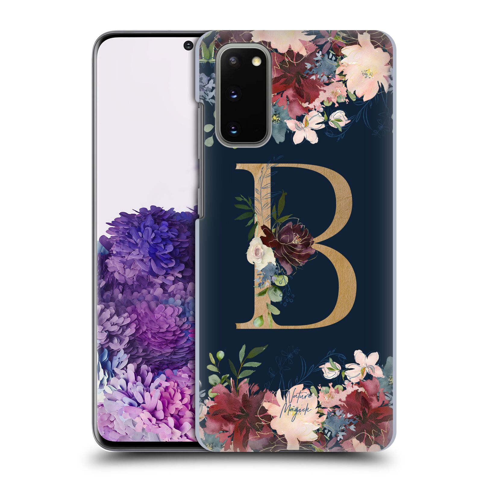 OFFICIAL NATURE MAGICK FLORAL MONOGRAM GOLD NAVY BACK CASE FOR SAMSUNG PHONES 1 - Picture 9 of 20