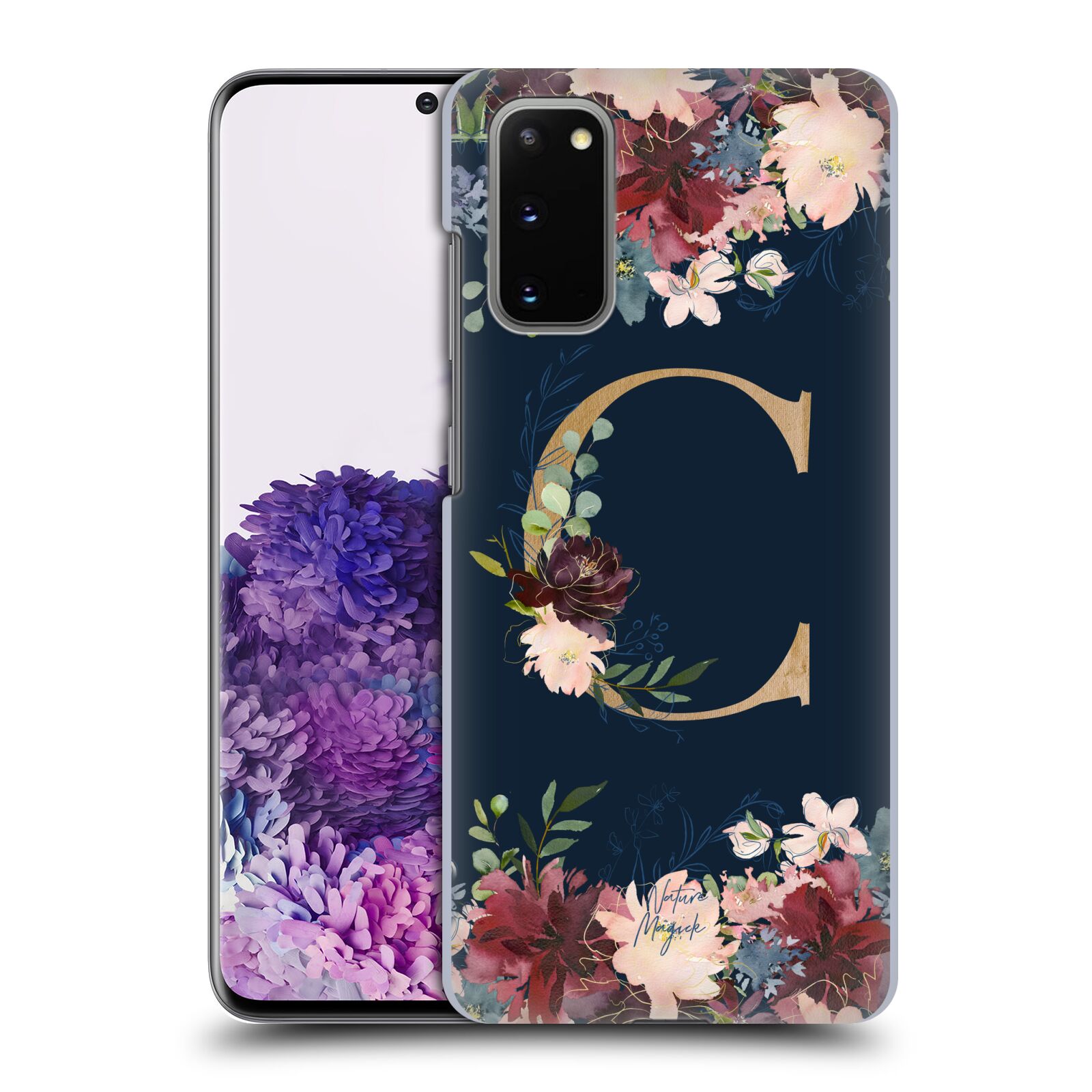 OFFICIAL NATURE MAGICK FLORAL MONOGRAM GOLD NAVY BACK CASE FOR SAMSUNG PHONES 1 - Picture 10 of 20