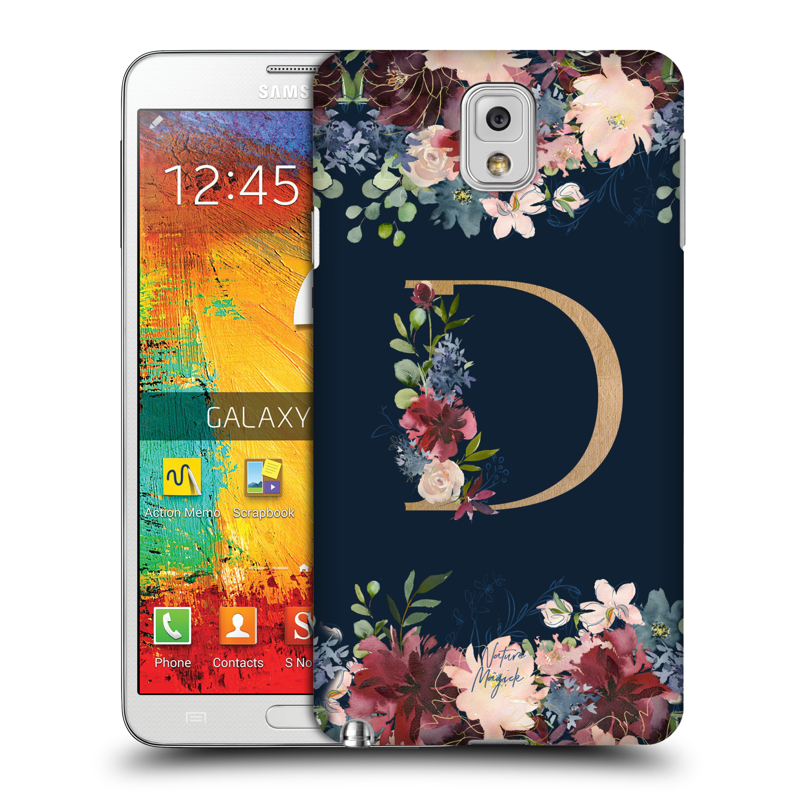 OFFICIAL NATURE MAGICK FLORAL MONOGRAM GOLD NAVY CASE FOR SAMSUNG PHONES 2 - Picture 11 of 20