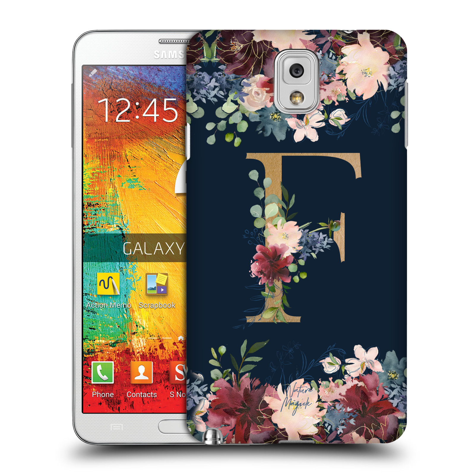 OFFICIAL NATURE MAGICK FLORAL MONOGRAM GOLD NAVY CASE FOR SAMSUNG PHONES 2 - Picture 13 of 20