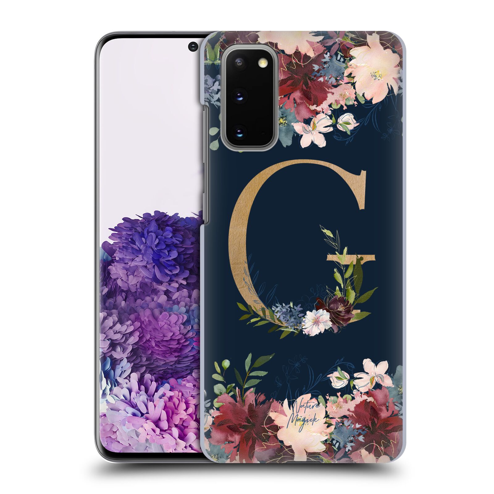 OFFICIAL NATURE MAGICK FLORAL MONOGRAM GOLD NAVY BACK CASE FOR SAMSUNG PHONES 1 - Picture 14 of 20